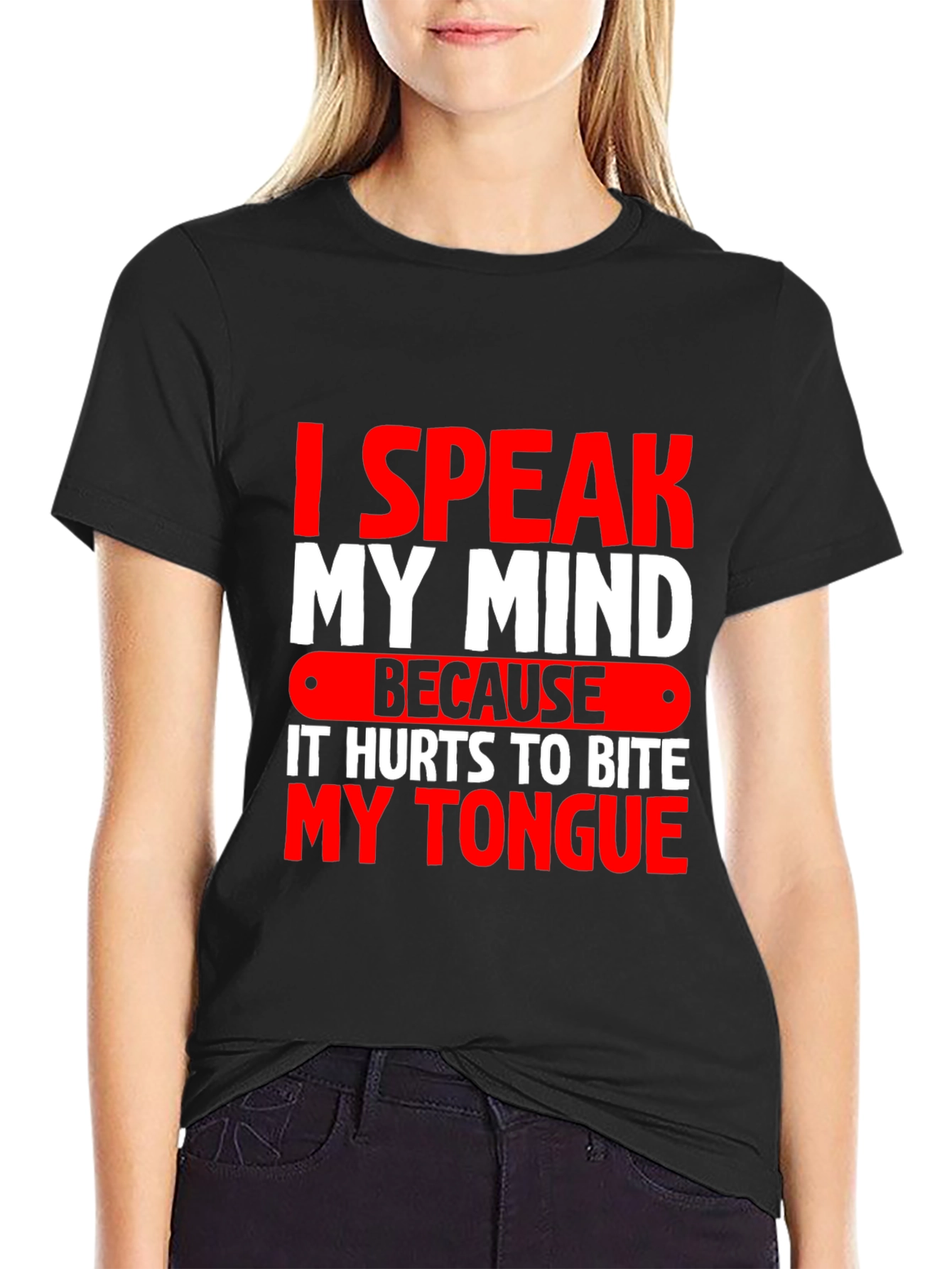 Speak My Mind Graphic Tee - Black