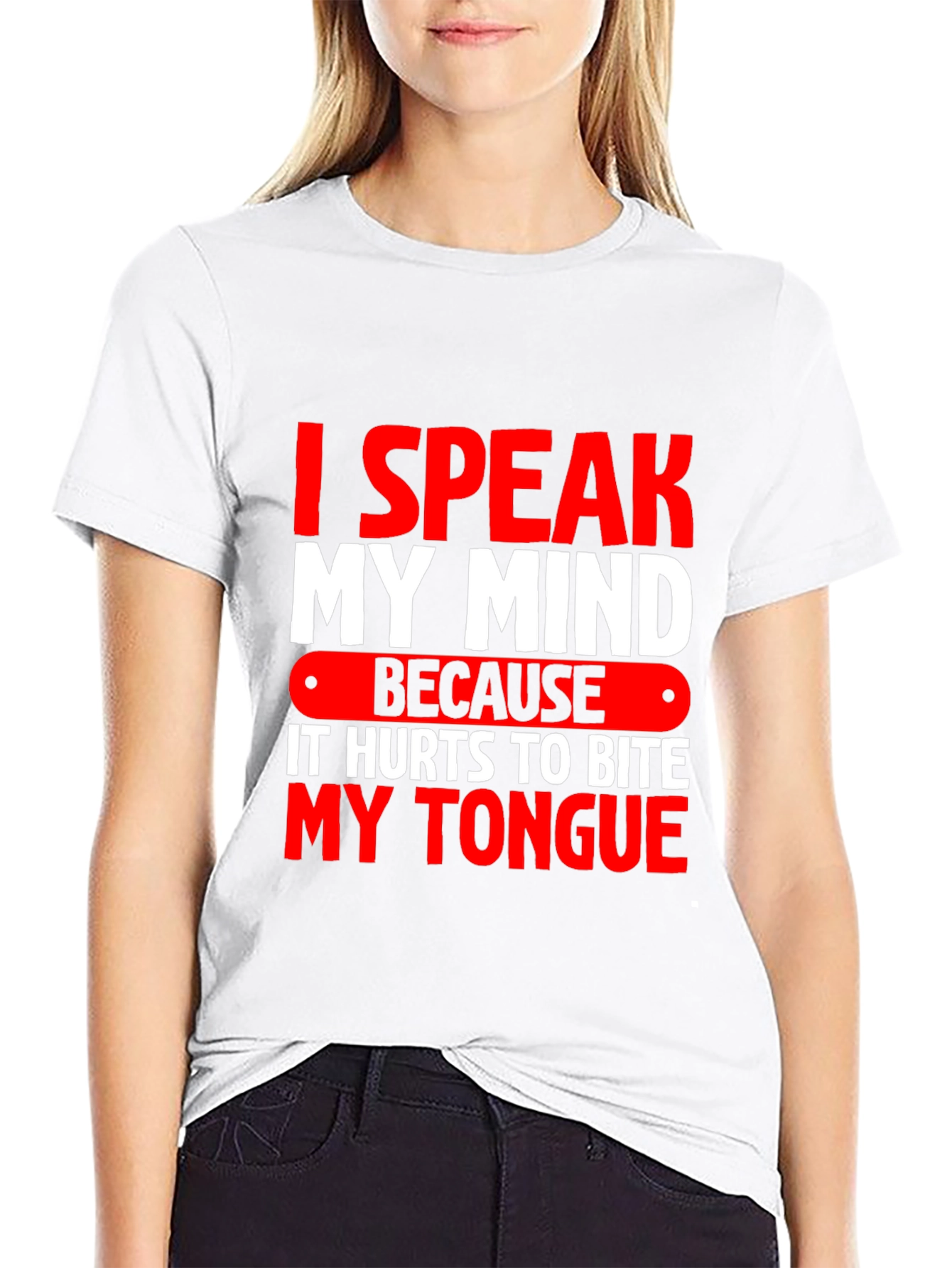 Speak My Mind Graphic Tee - Black
