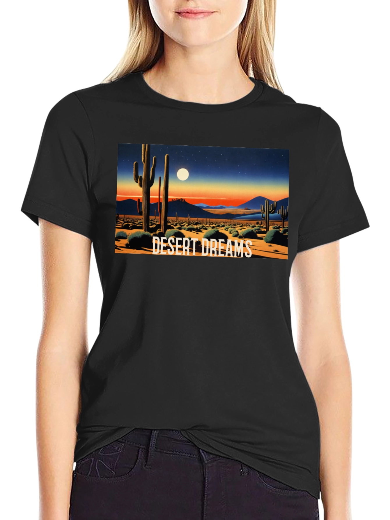 Desert Dreams Graphic Tee - Black