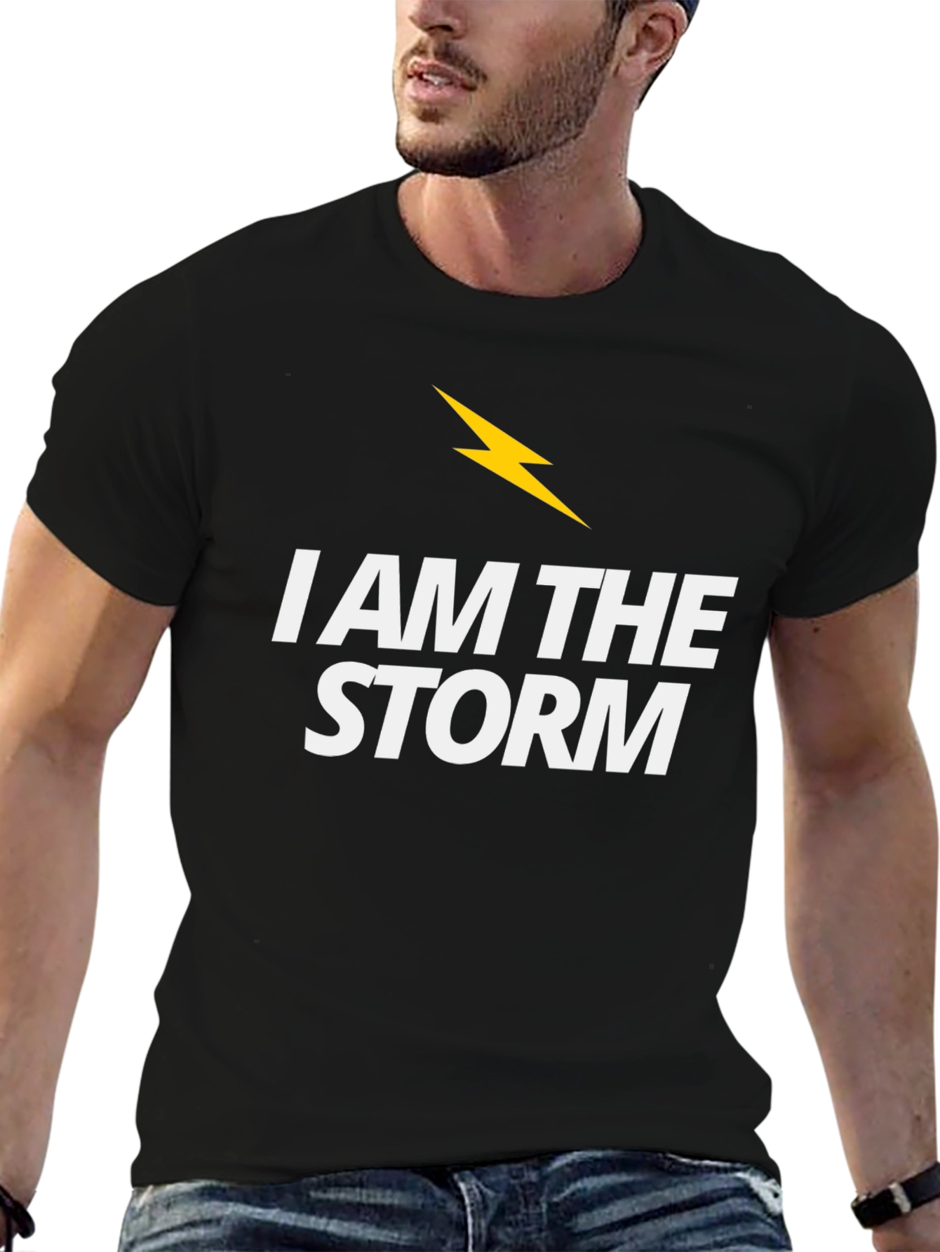 I Am The Storm Black Graphic Tee
