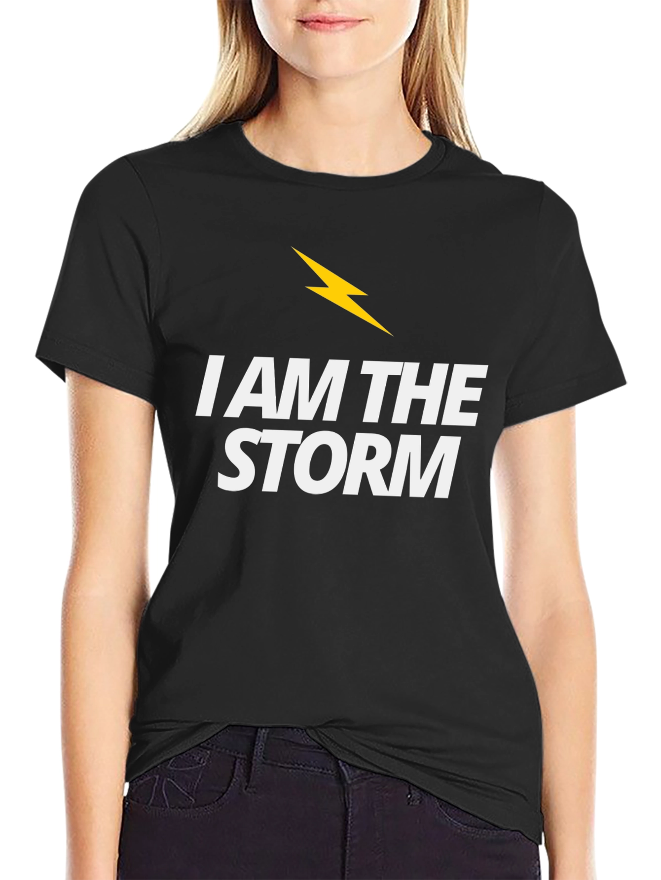 I Am The Storm Black Graphic Tee