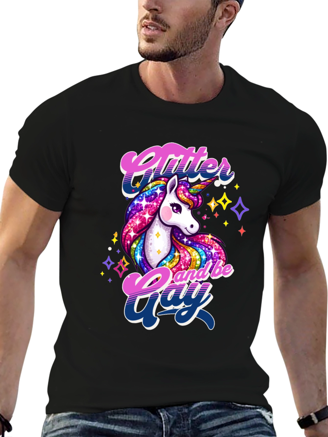 Glitter & Gay Unicorn Graphic Tee