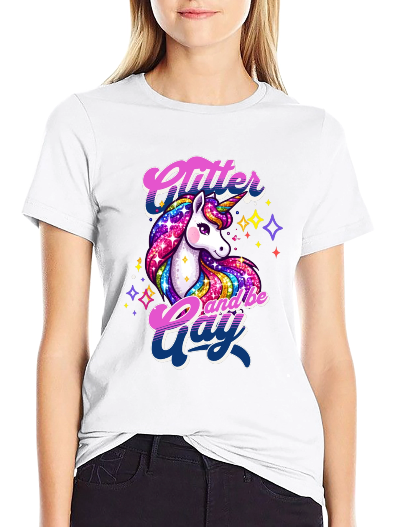 Glitter & Gay Unicorn Graphic Tee