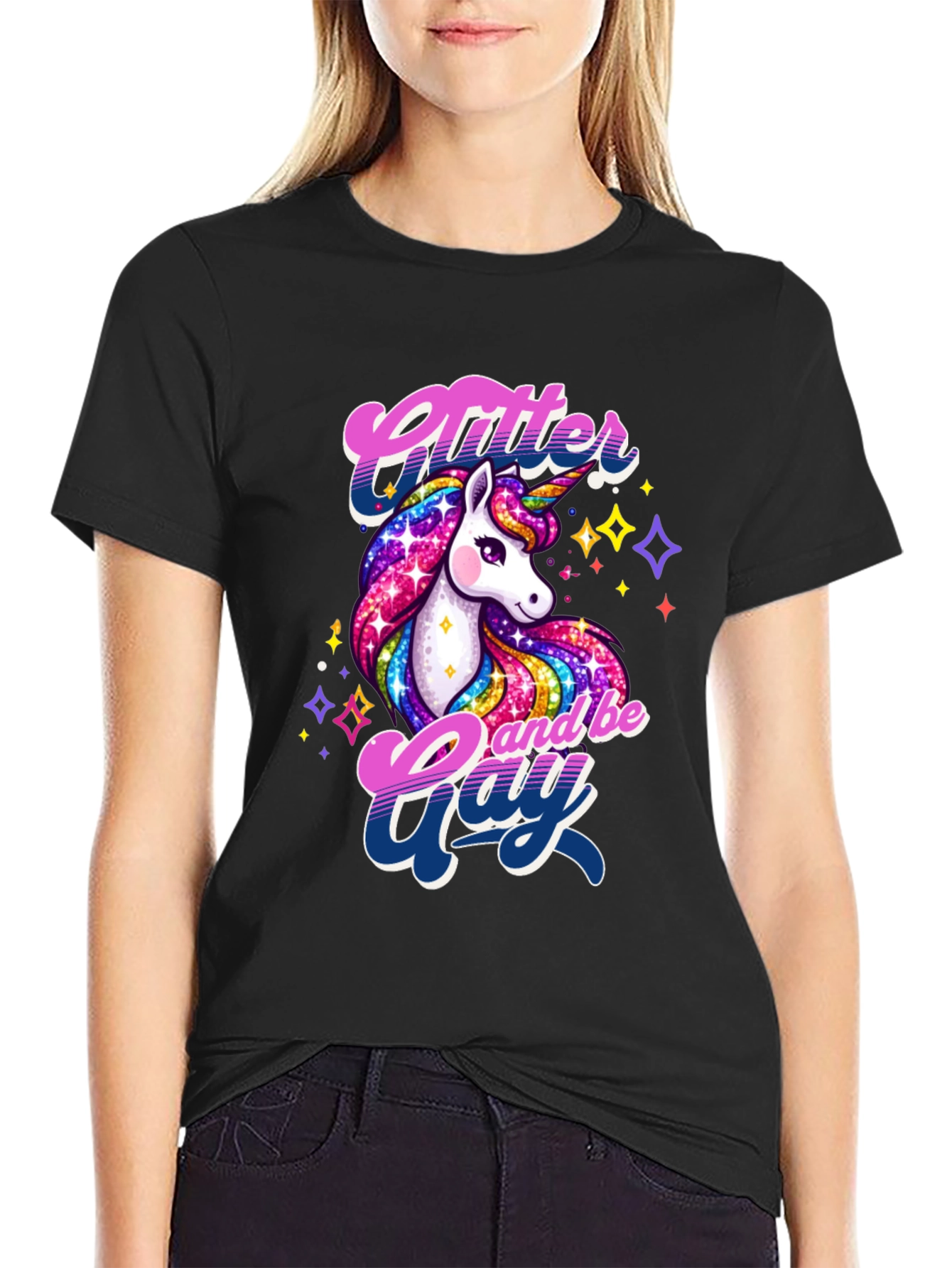 Glitter & Gay Unicorn Graphic Tee