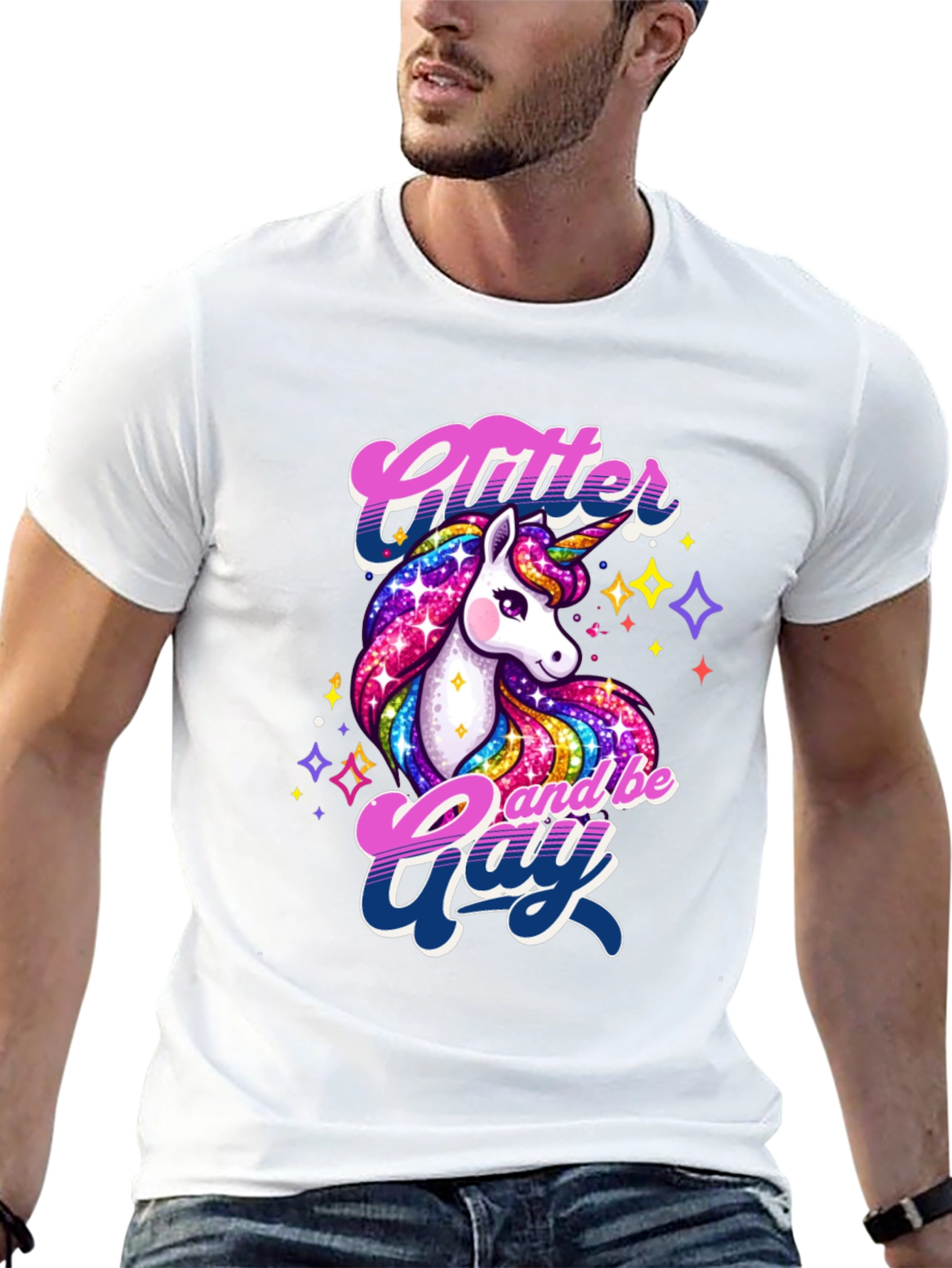 Glitter & Gay Unicorn Graphic Tee