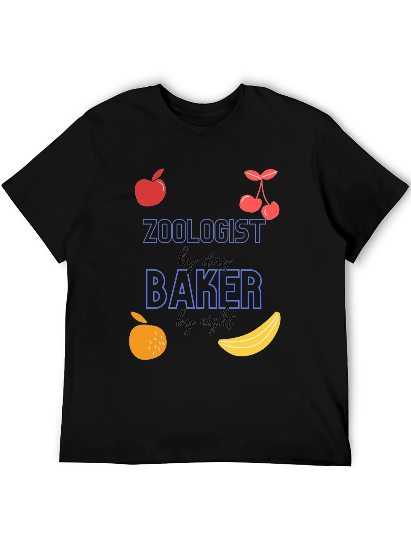 Zoologist by Day Baker by Night Funny T-Shirt