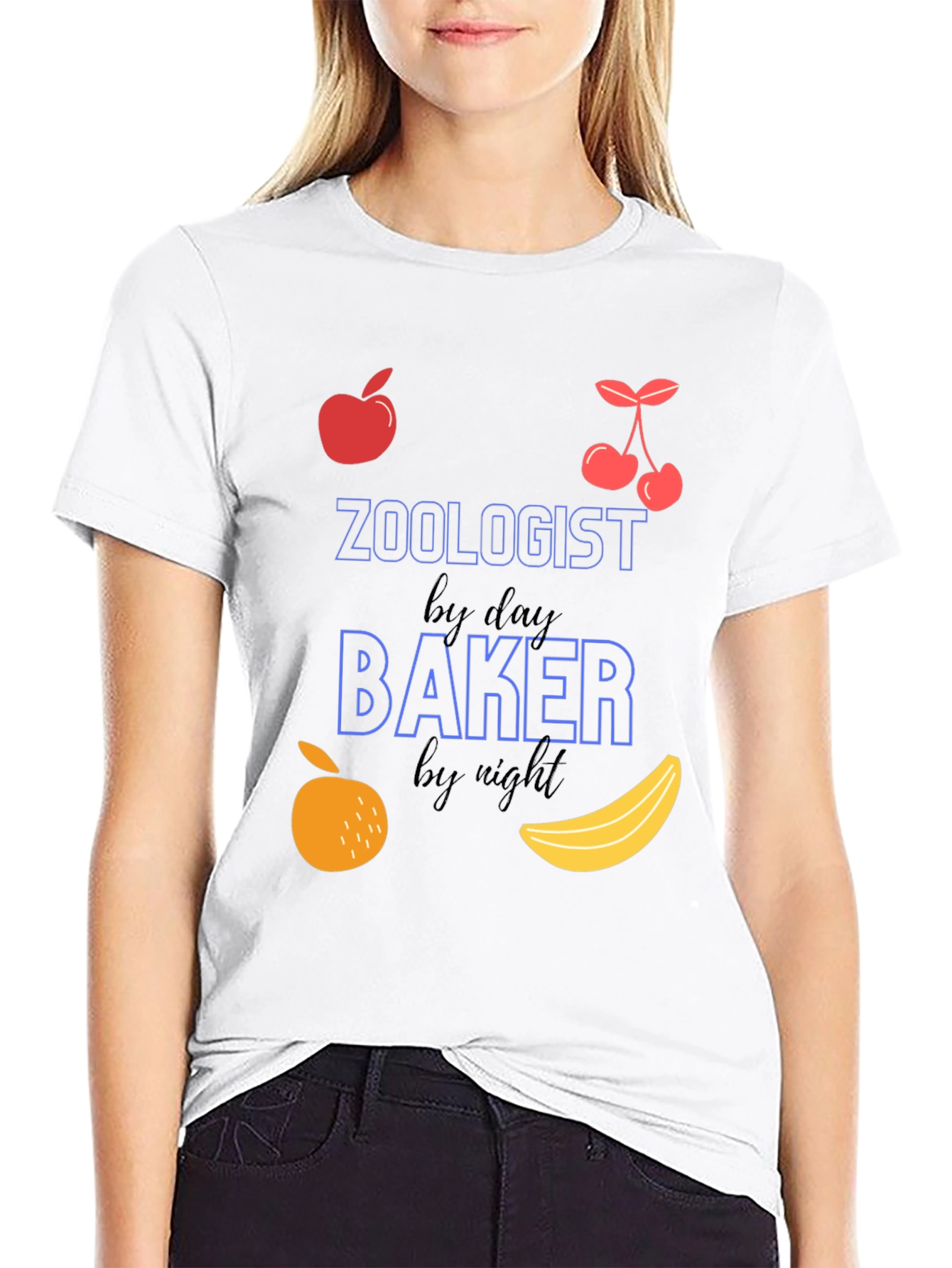 Zoologist by Day Baker by Night Funny T-Shirt