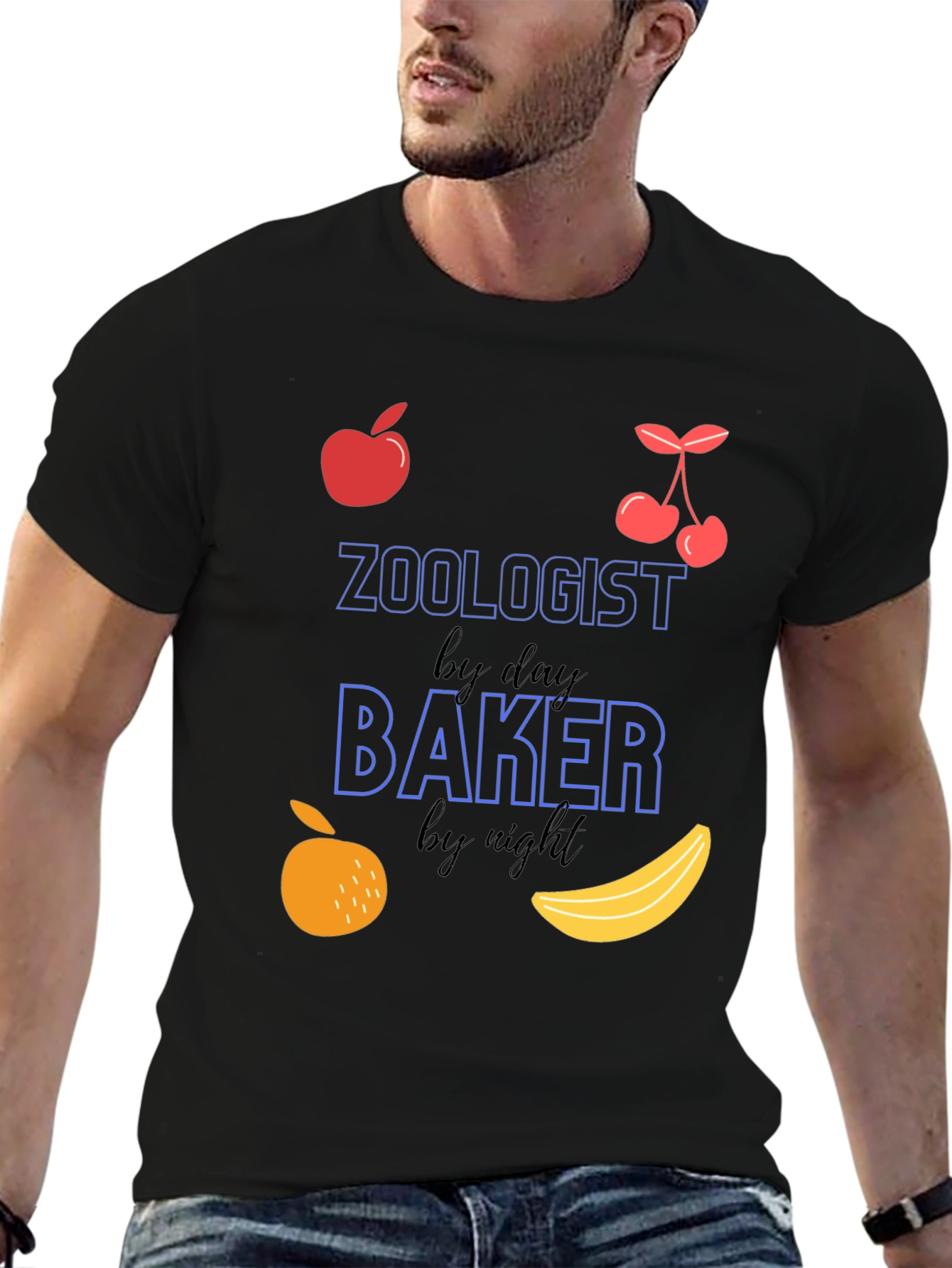 Zoologist by Day Baker by Night Funny T-Shirt