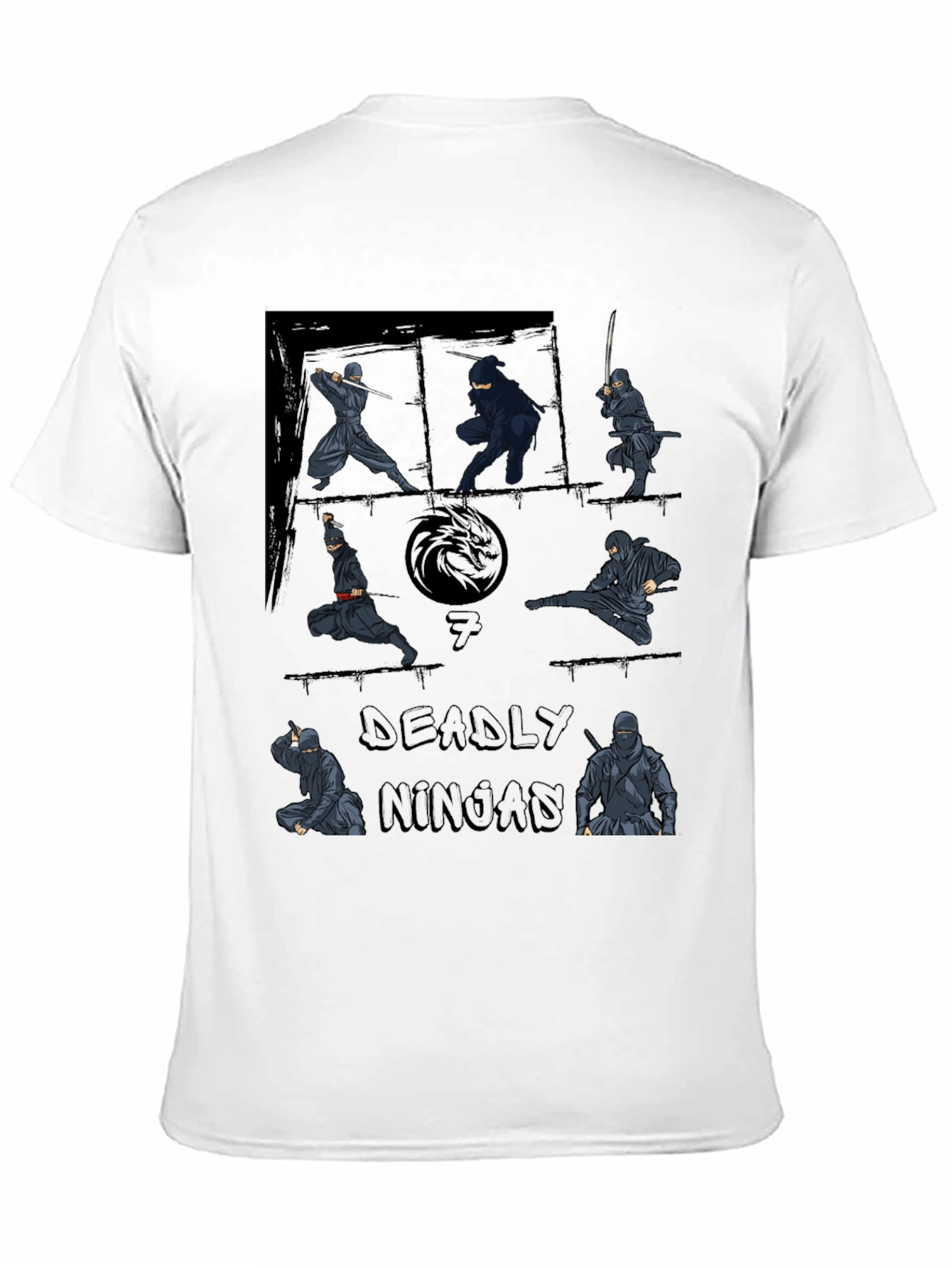 Deadly Ninjas Graphic T-Shirt - Martial Arts Tee
