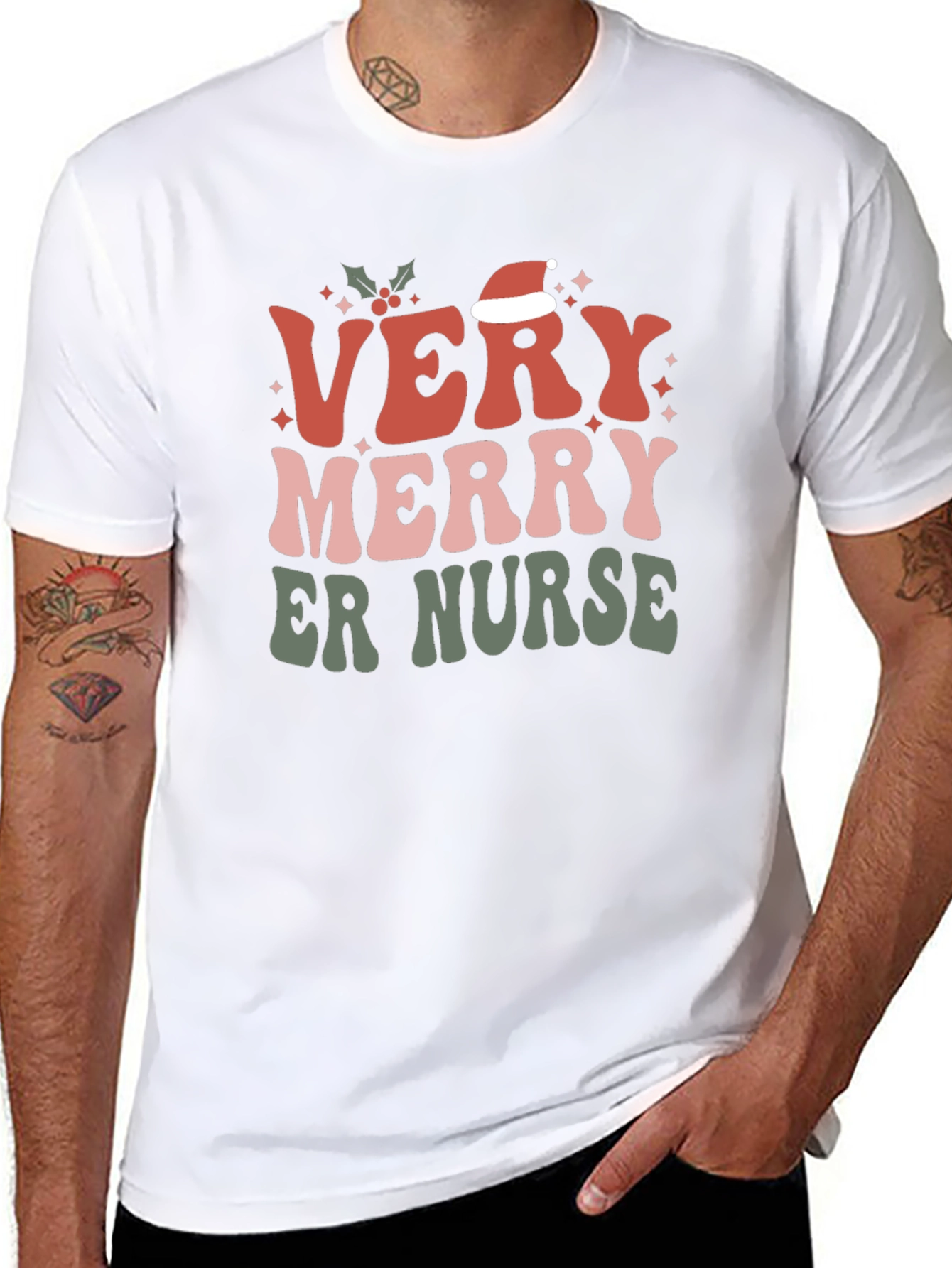 Very Merry ER Nurse Christmas T-Shirt