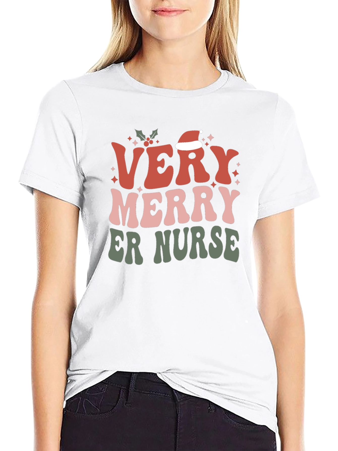 Very Merry ER Nurse Christmas T-Shirt