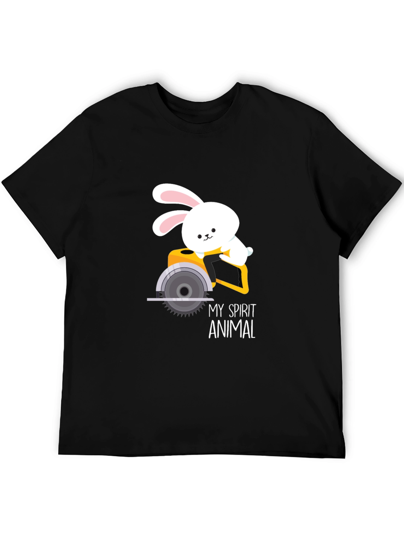 My Spirit Animal Bunny Circular Saw Graphic Tee