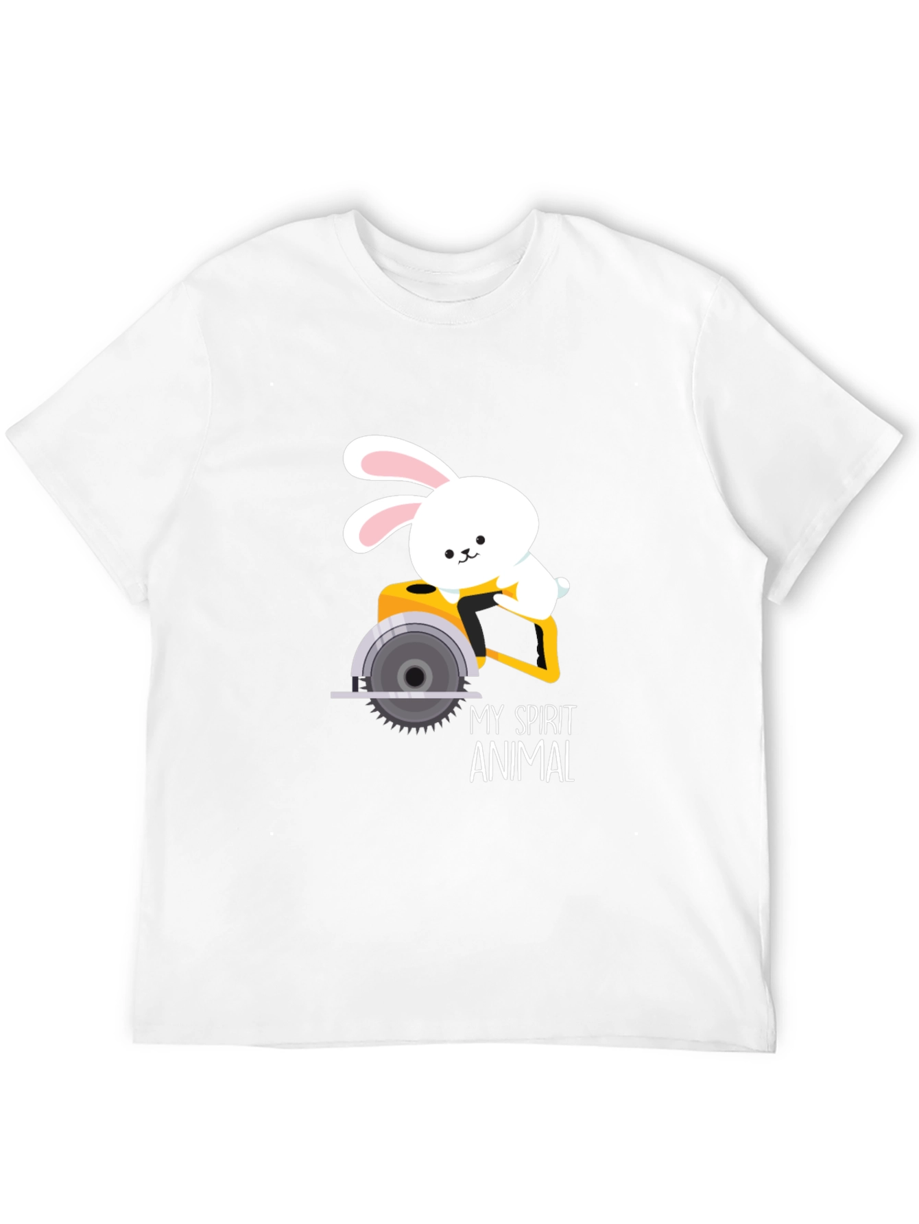 My Spirit Animal Bunny Circular Saw Graphic Tee