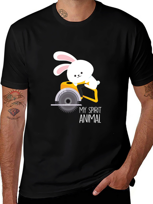 My Spirit Animal Bunny Circular Saw Graphic Tee