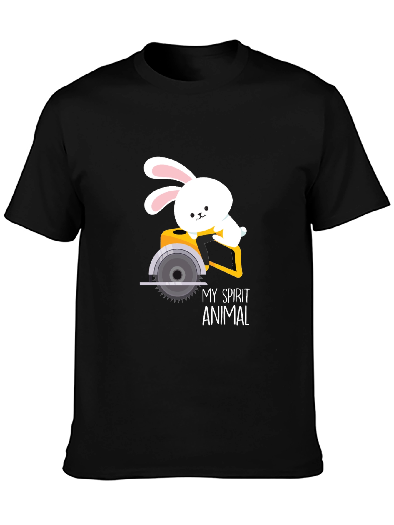 My Spirit Animal Bunny Circular Saw Graphic Tee