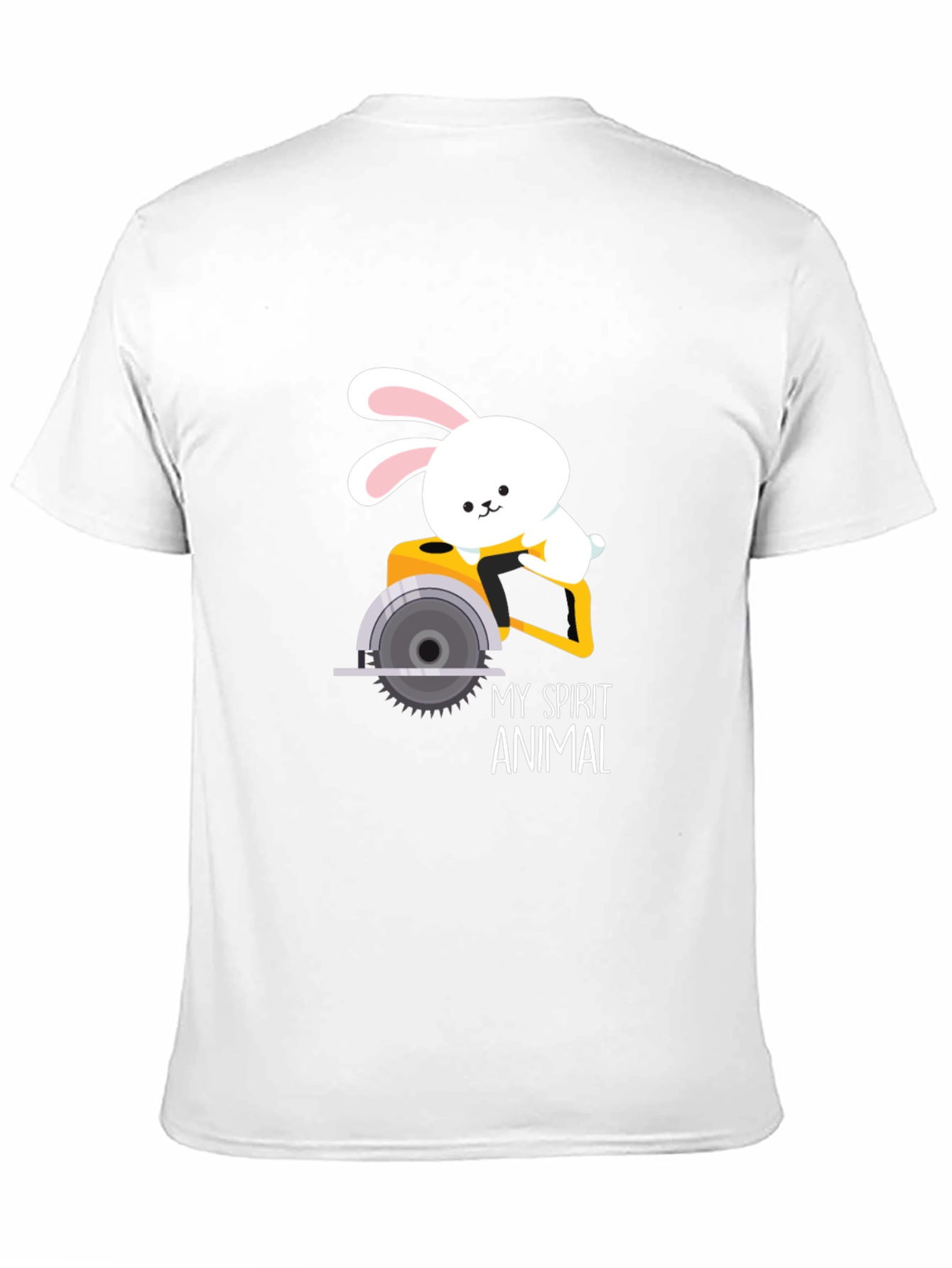 My Spirit Animal Bunny Circular Saw Graphic Tee