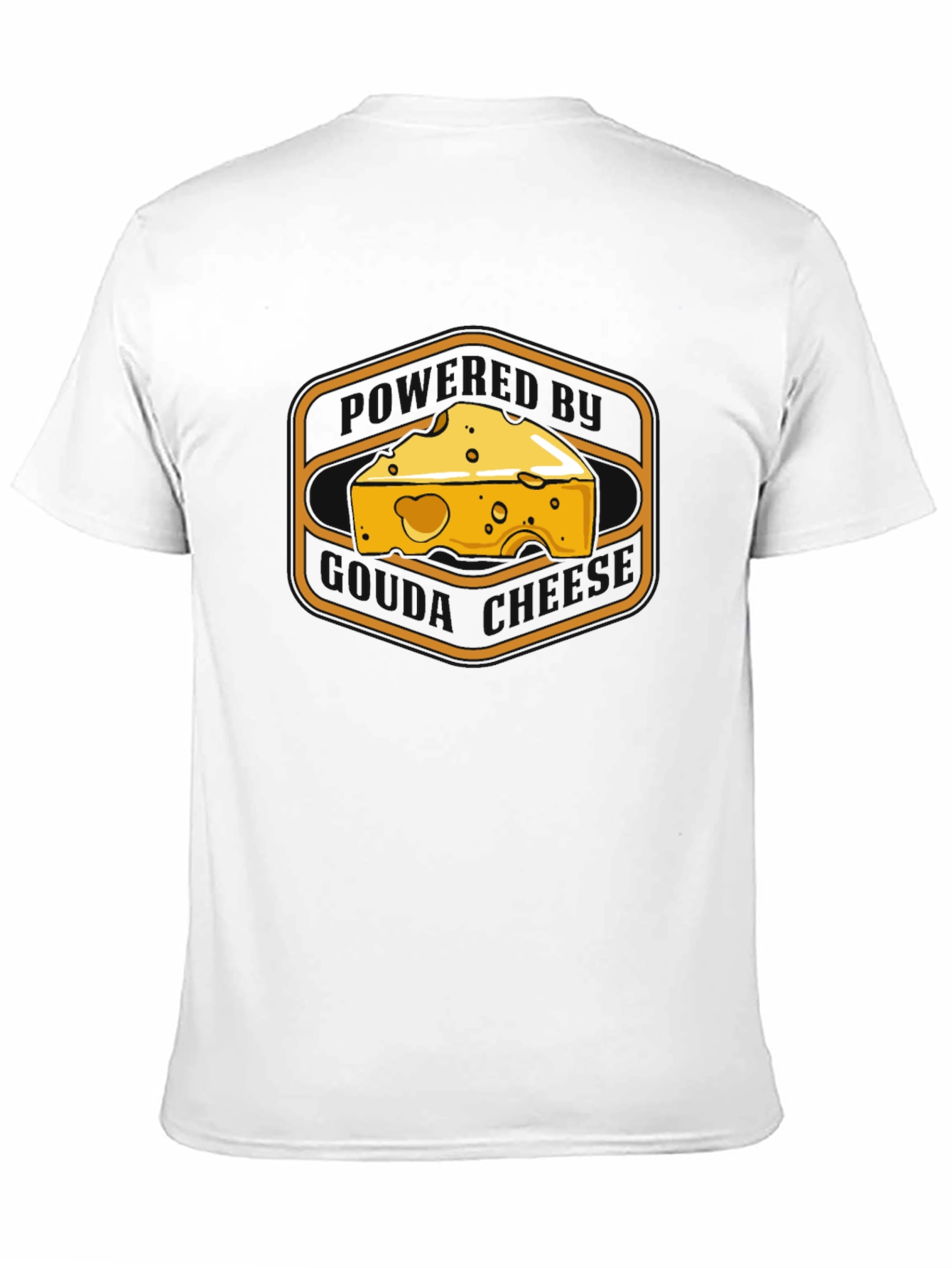 Cheese Graphic Tee -  Mens Black T-Shirt