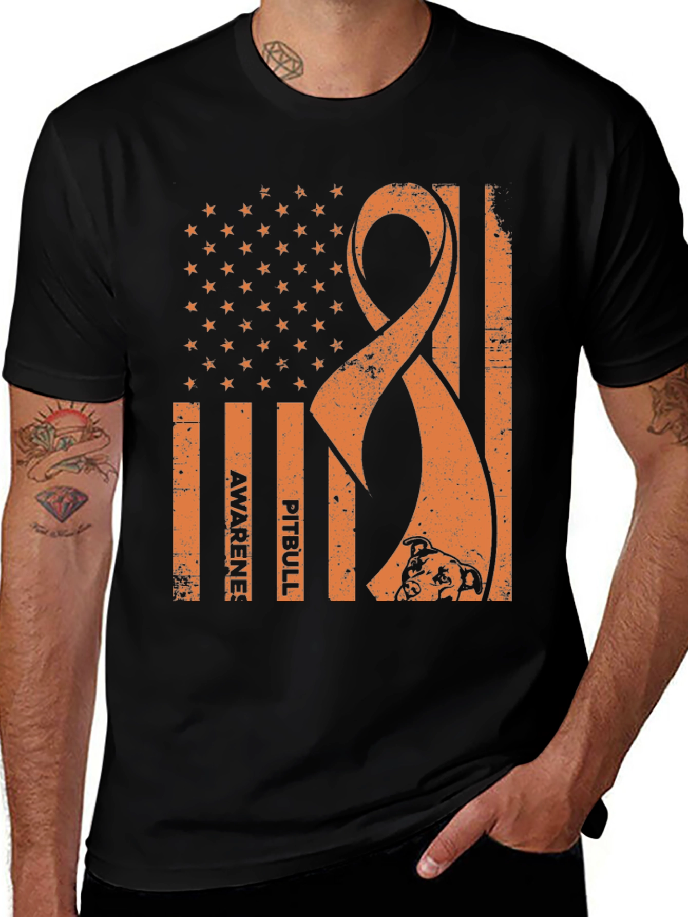 Pitbull Awareness Graphic T-Shirt