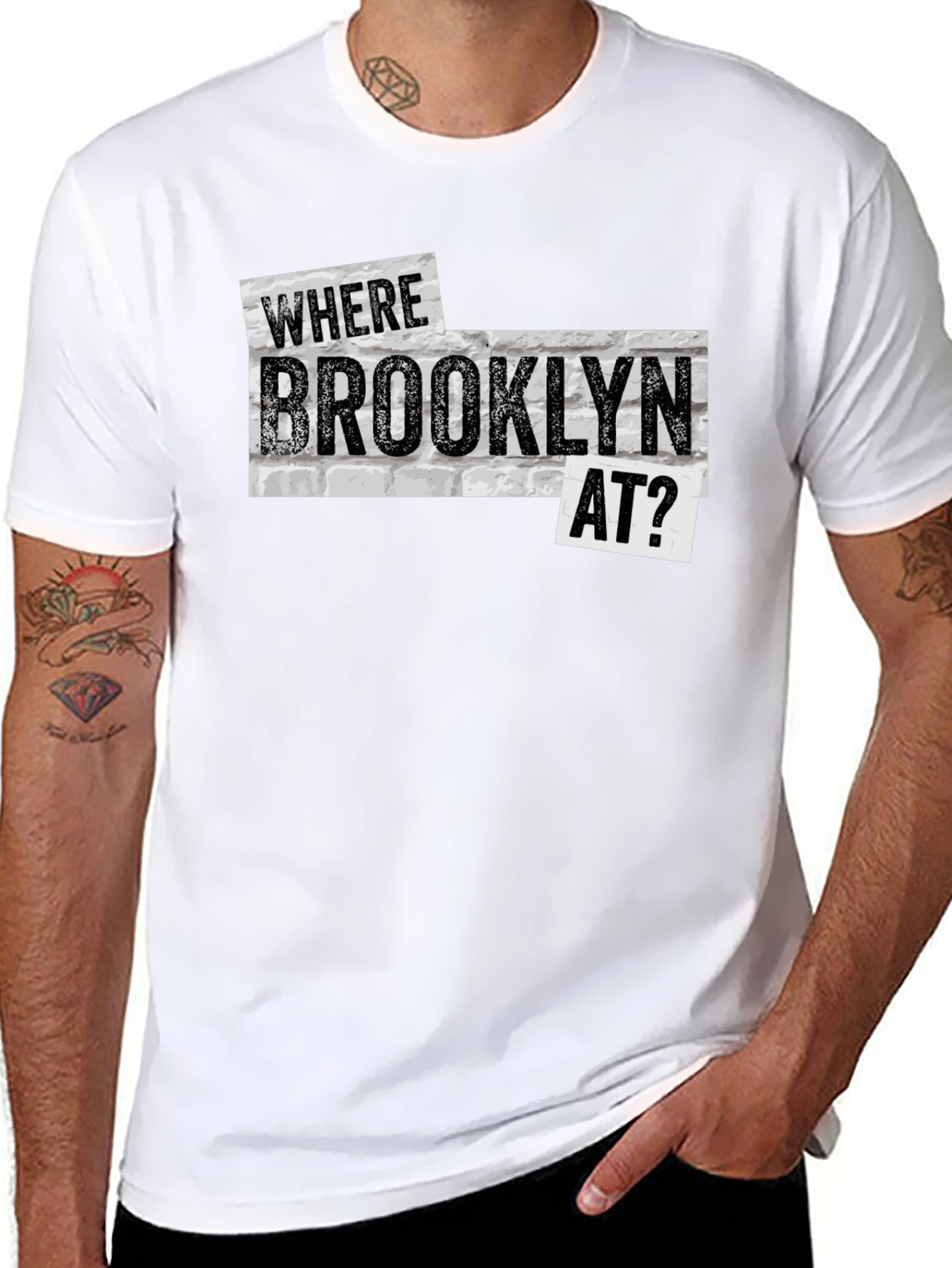 Where Brooklyn At? Graphic Tee - Trendy Urban Style