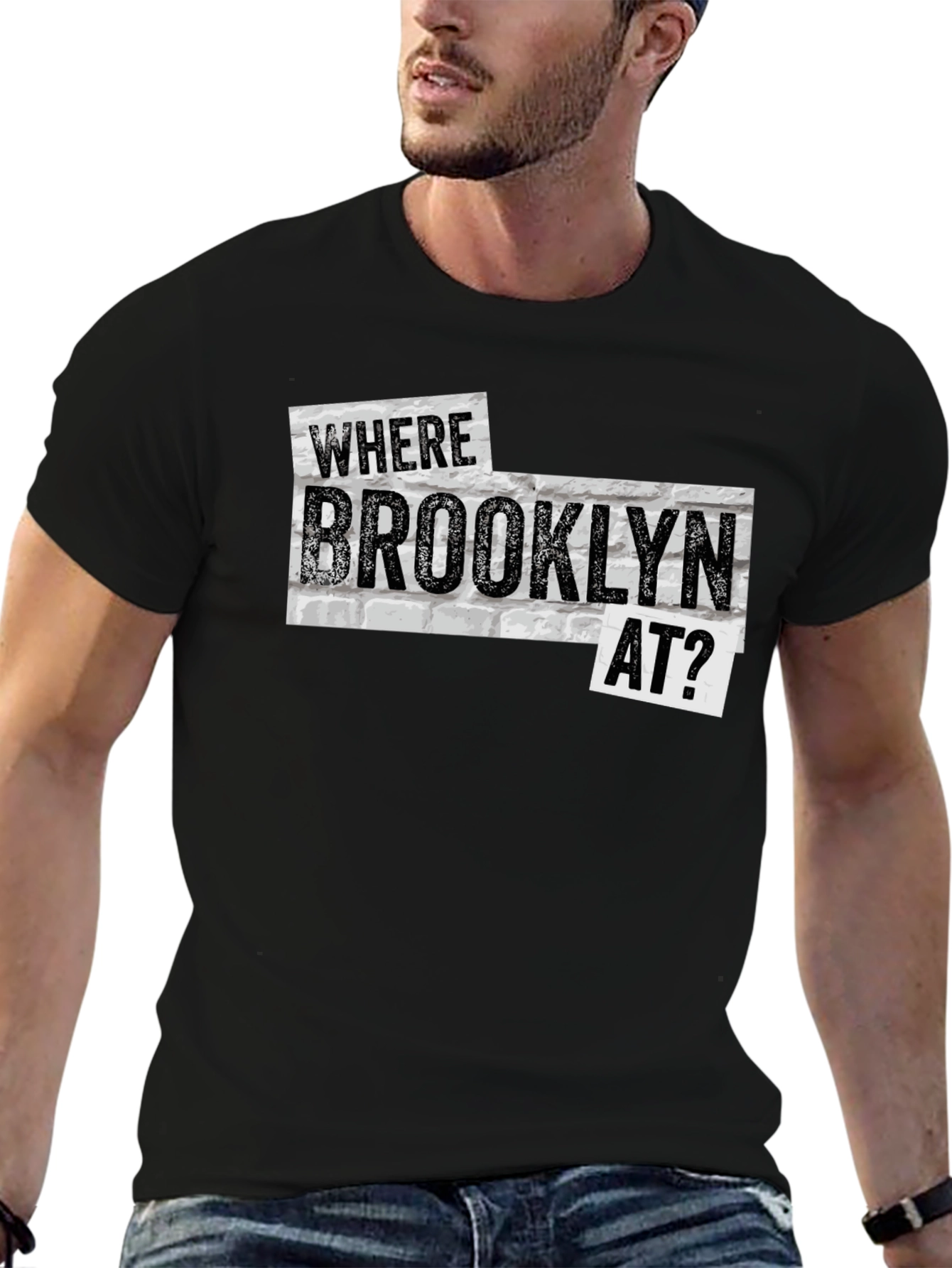Where Brooklyn At? Graphic Tee - Trendy Urban Style