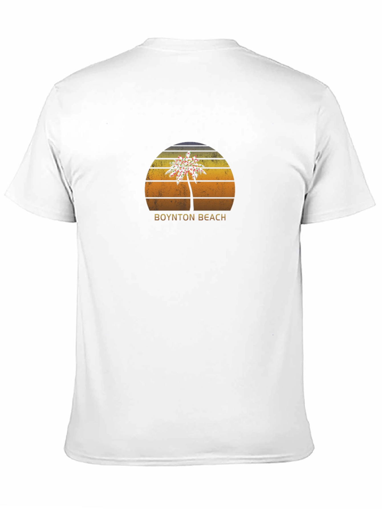 Boynton Beach Palm Tree Sunset Graphic Tee