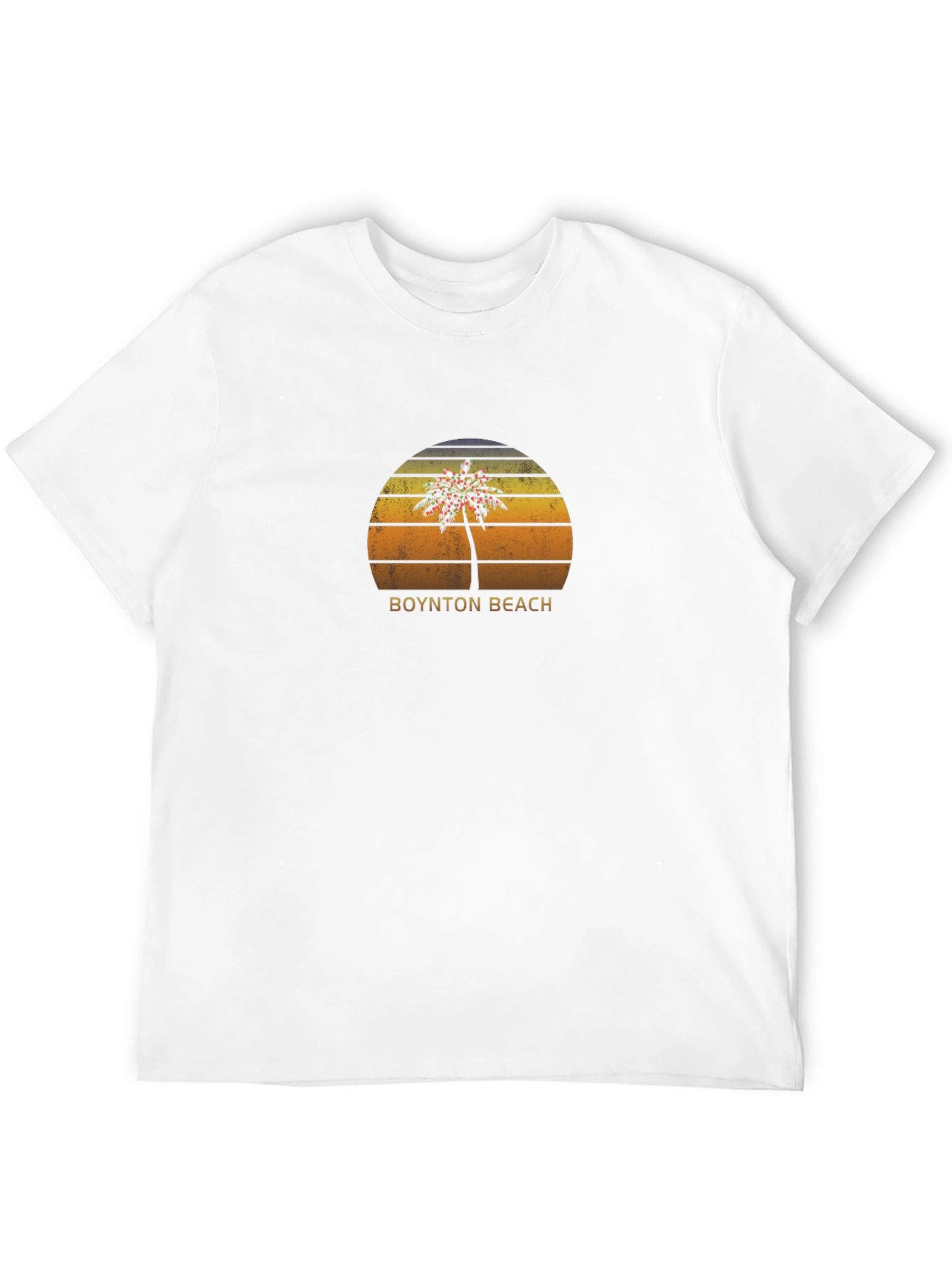 Boynton Beach Palm Tree Sunset Graphic Tee