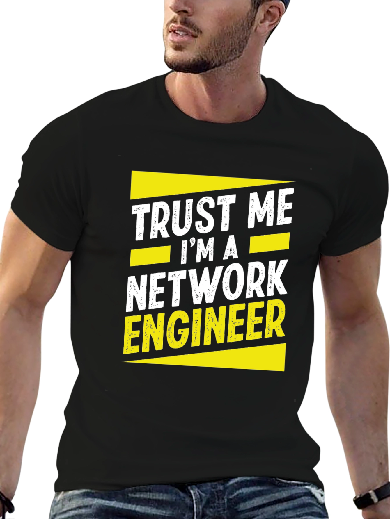 Trust Me Im A Network Engineer Black T-Shirt