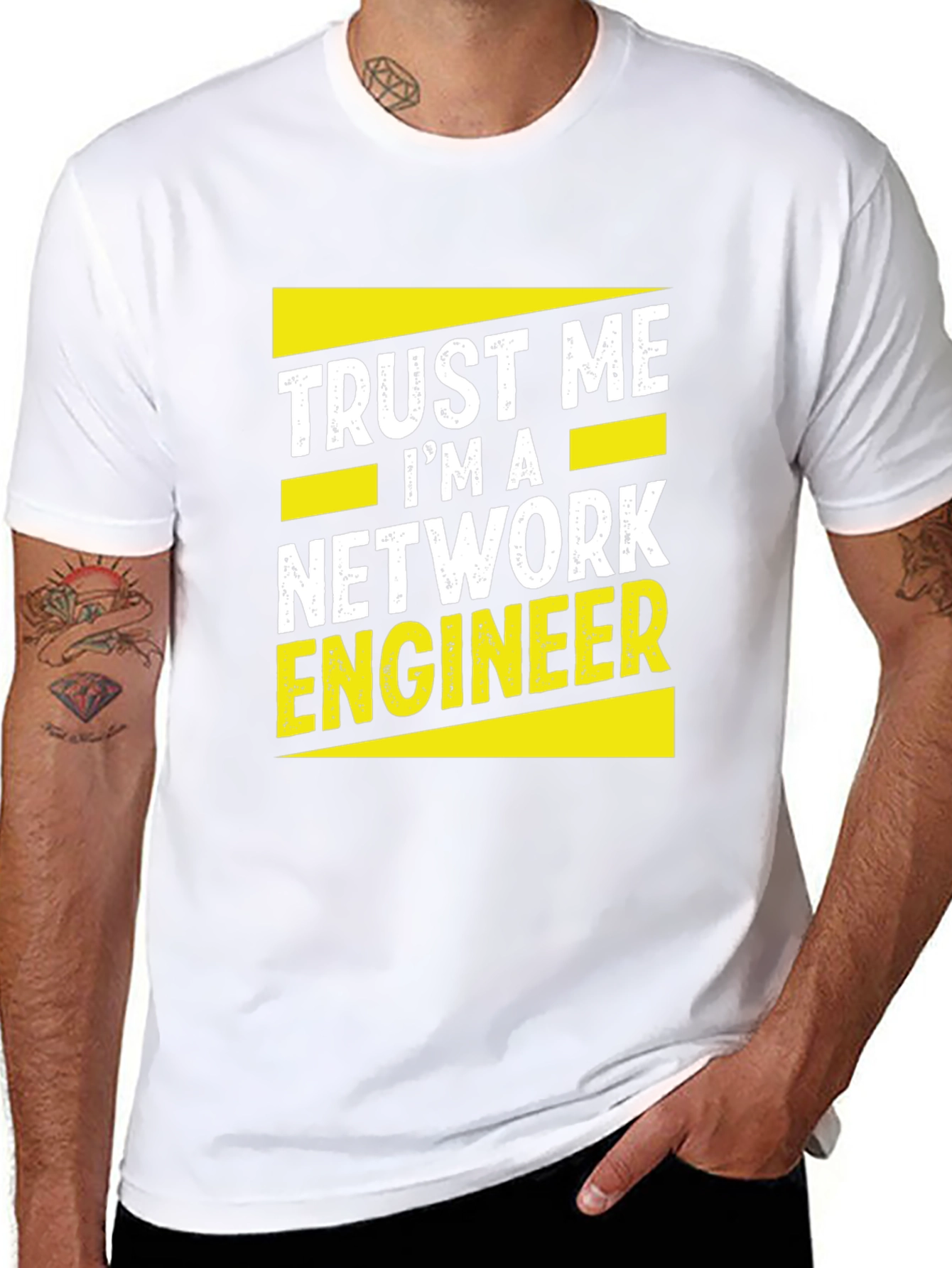 Trust Me Im A Network Engineer Black T-Shirt