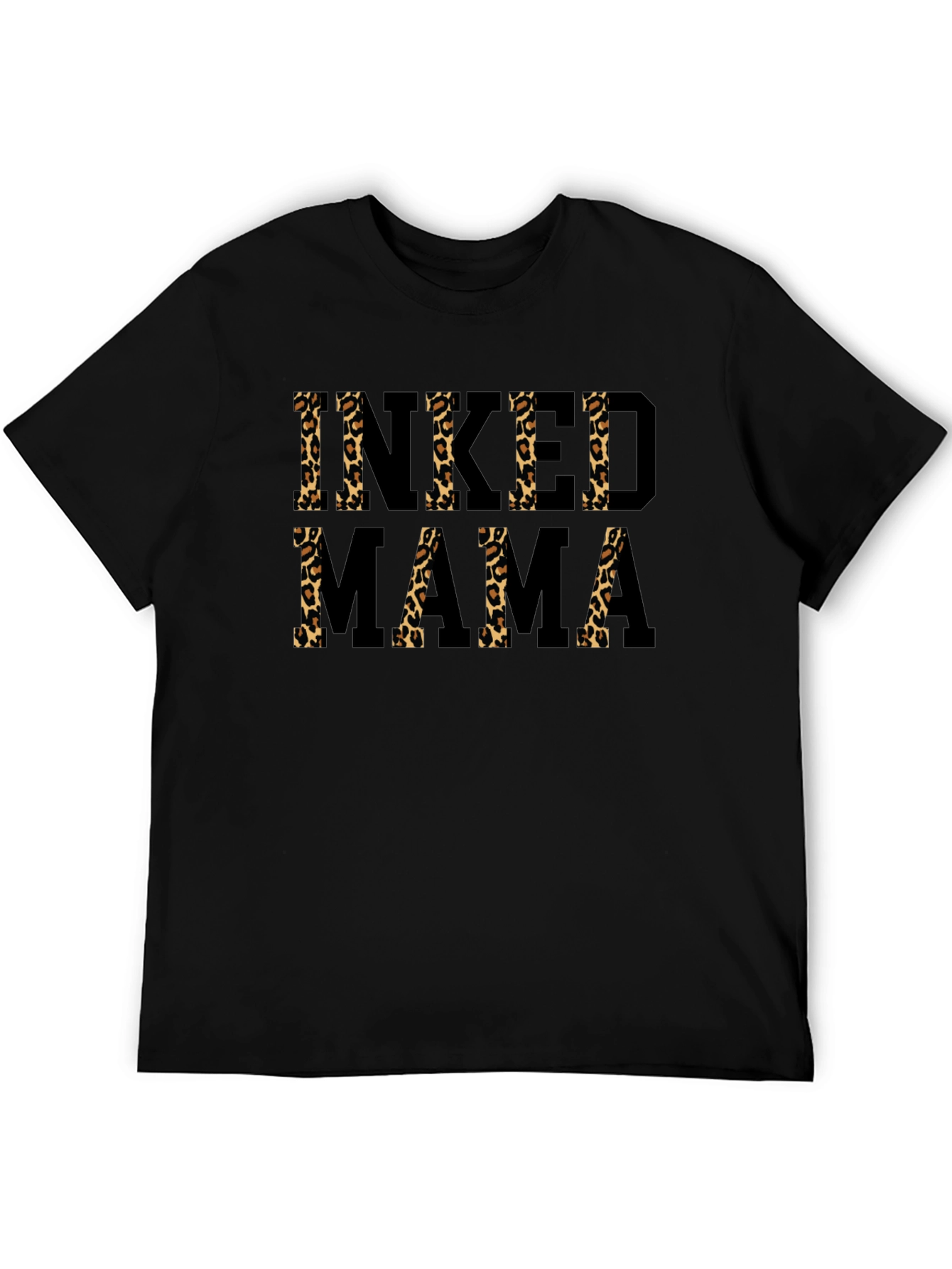 Inked Mama Leopard Print T-Shirt - Trendy Womens Tee