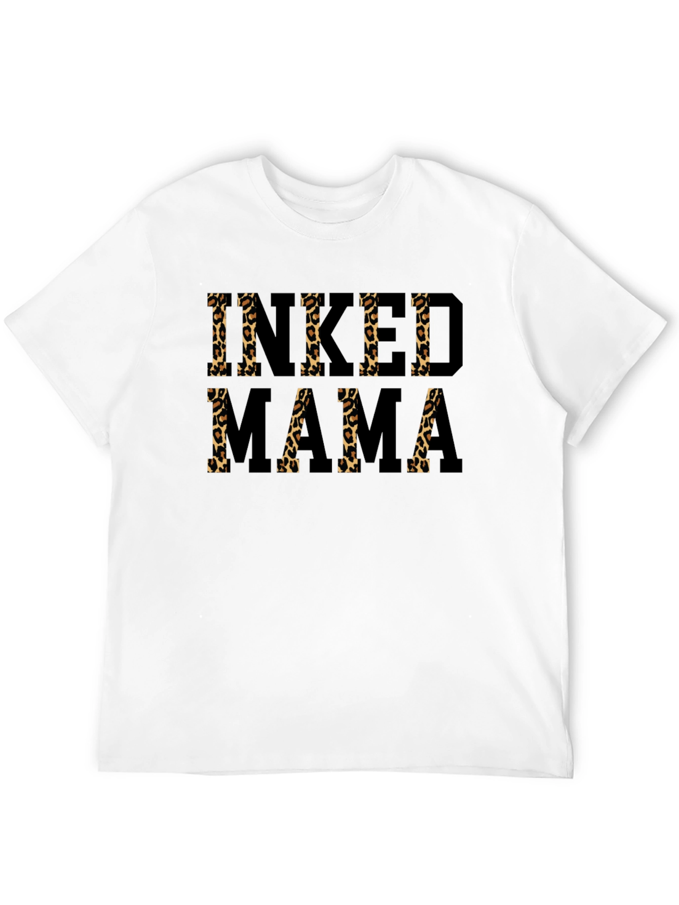 Inked Mama Leopard Print T-Shirt - Trendy Womens Tee