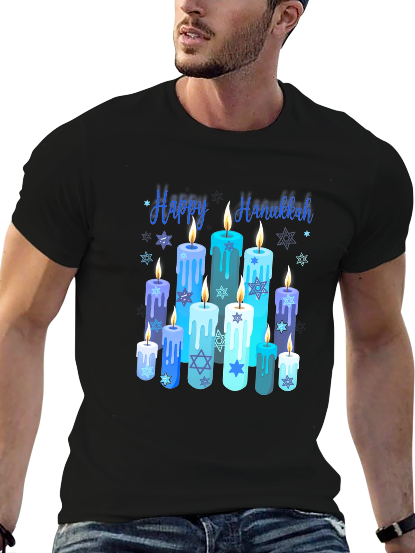 Happy Hanukkah Candles T-Shirt