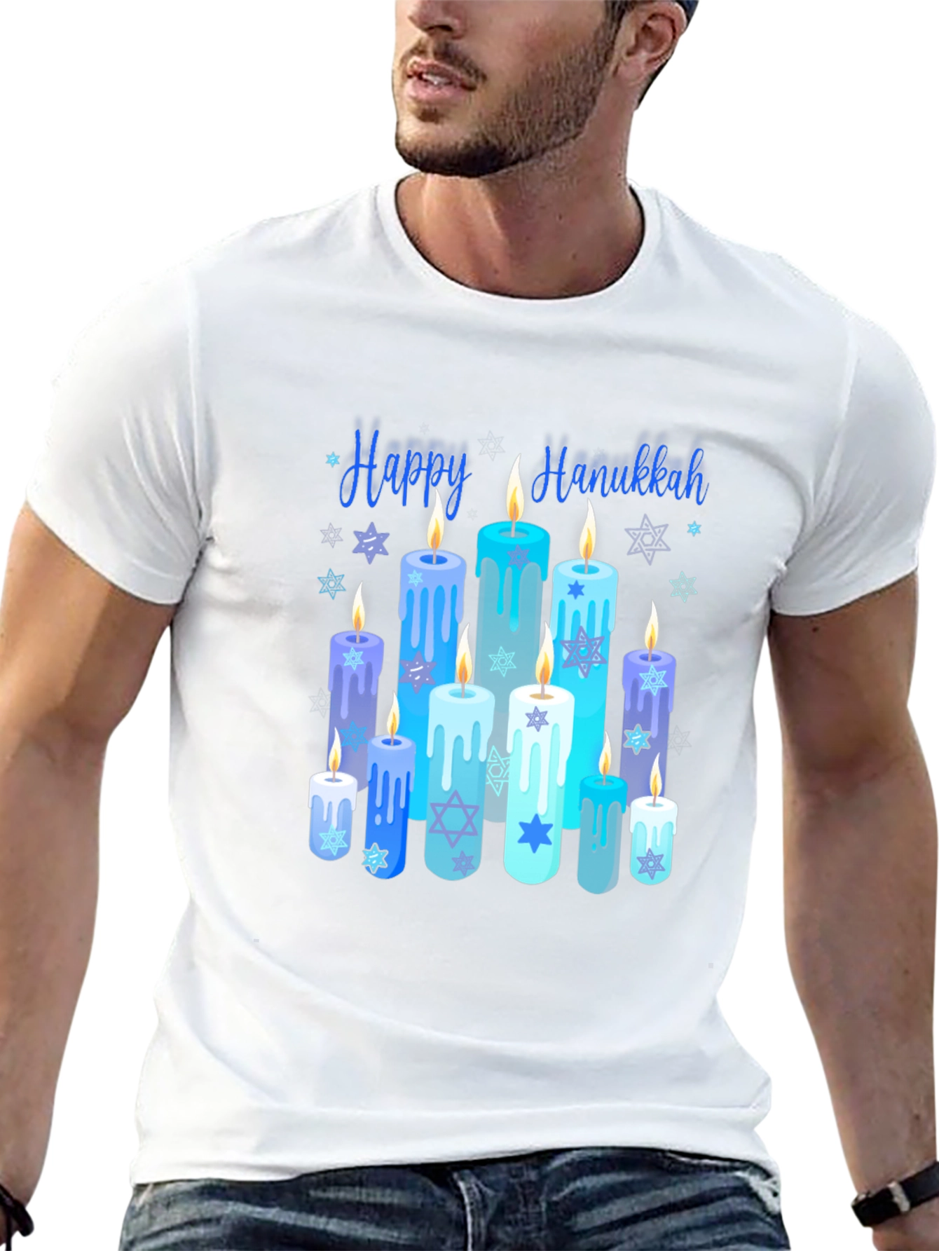 Happy Hanukkah Candles T-Shirt