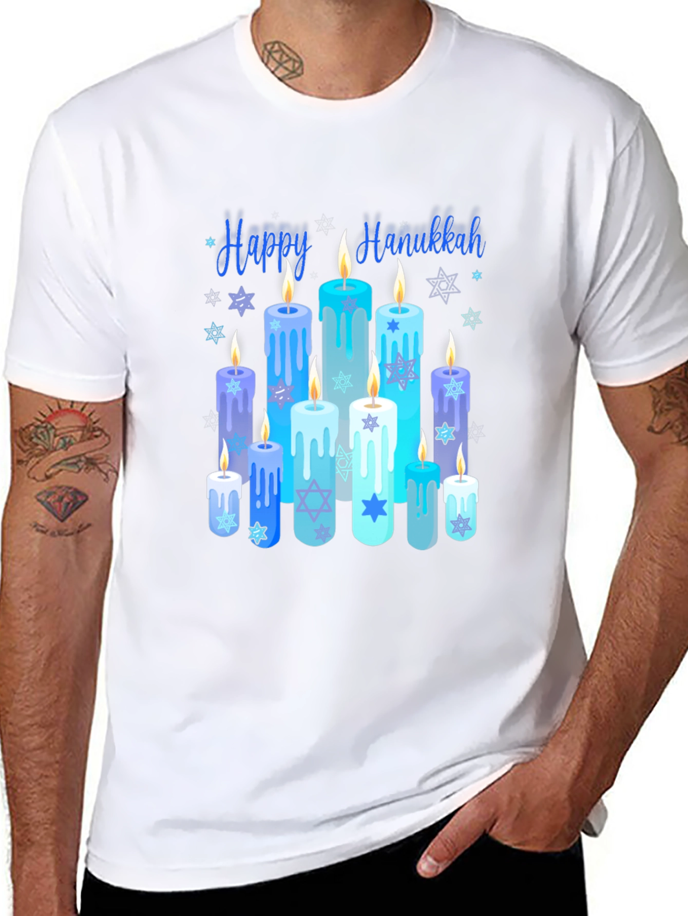 Happy Hanukkah Candles T-Shirt