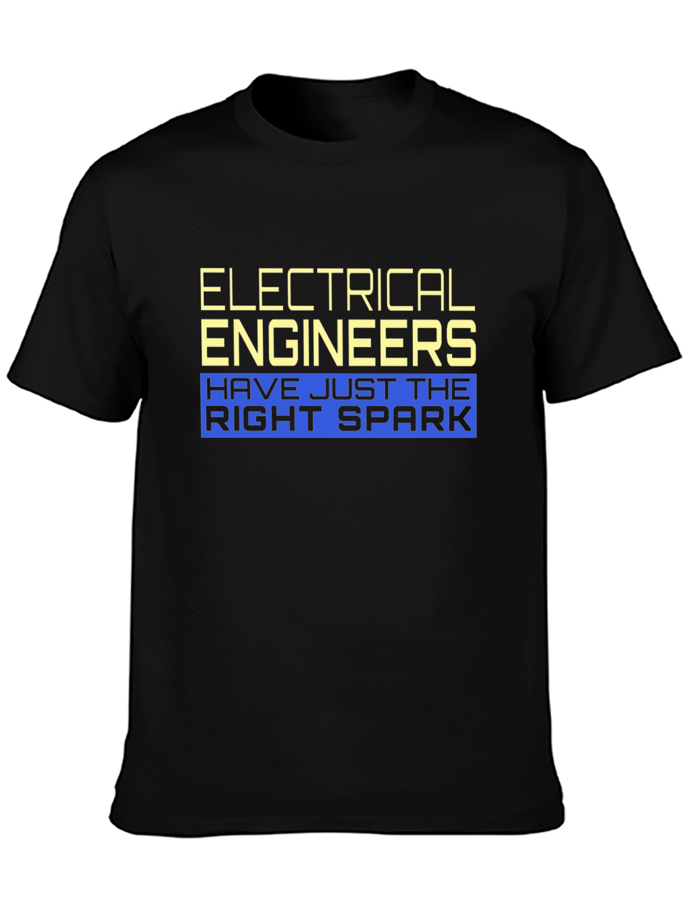 Electrical Engineers Right Spark Black T-Shirt