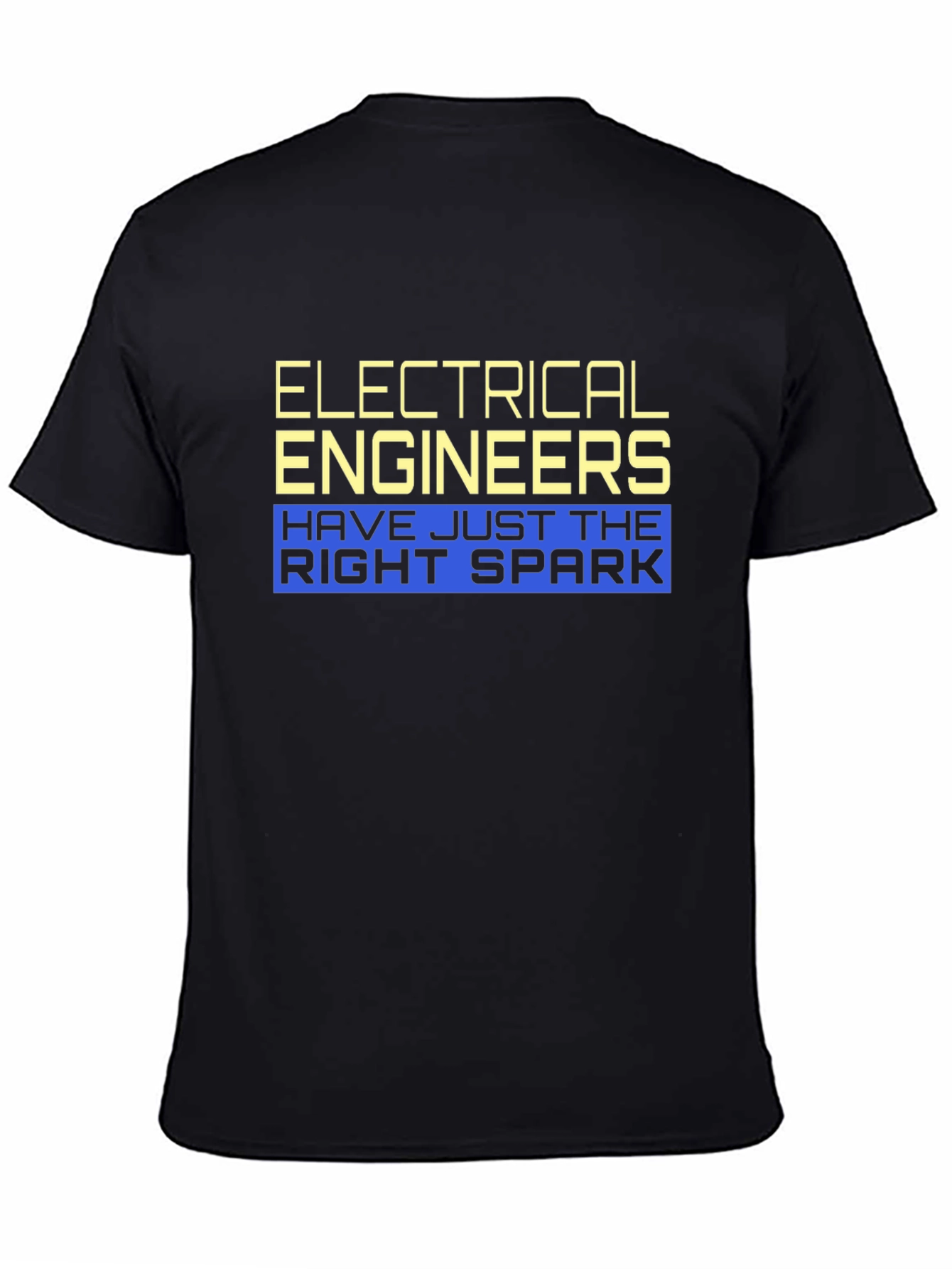 Electrical Engineers Right Spark Black T-Shirt