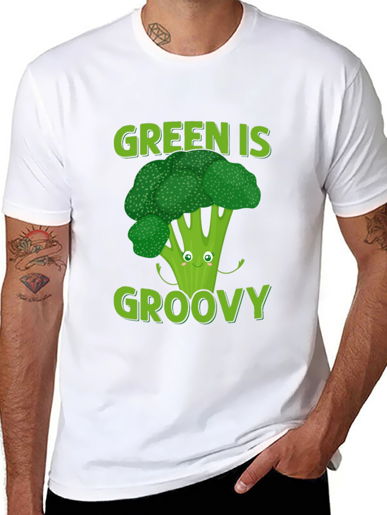 Green is Groovy Broccoli T-Shirt
