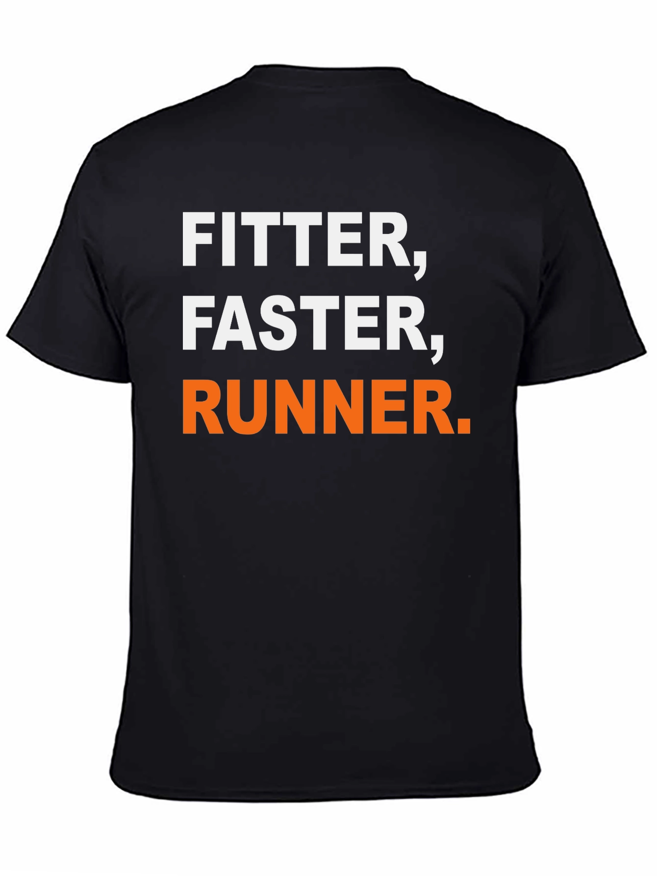 Fitter Faster Runner Black Graphic T-Shirt