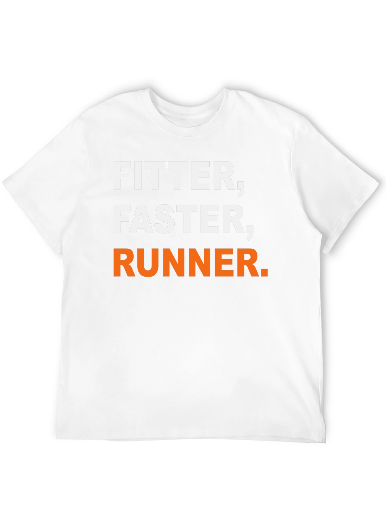 Fitter Faster Runner Black Graphic T-Shirt