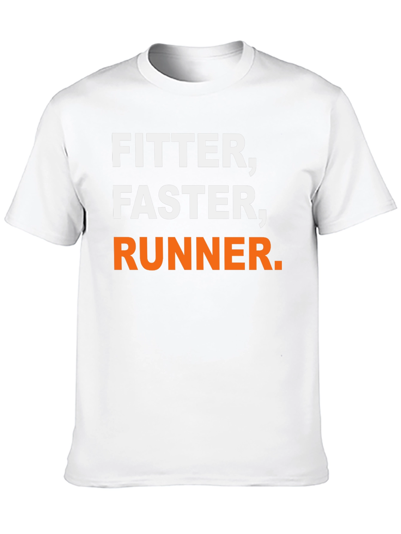 Fitter Faster Runner Black Graphic T-Shirt