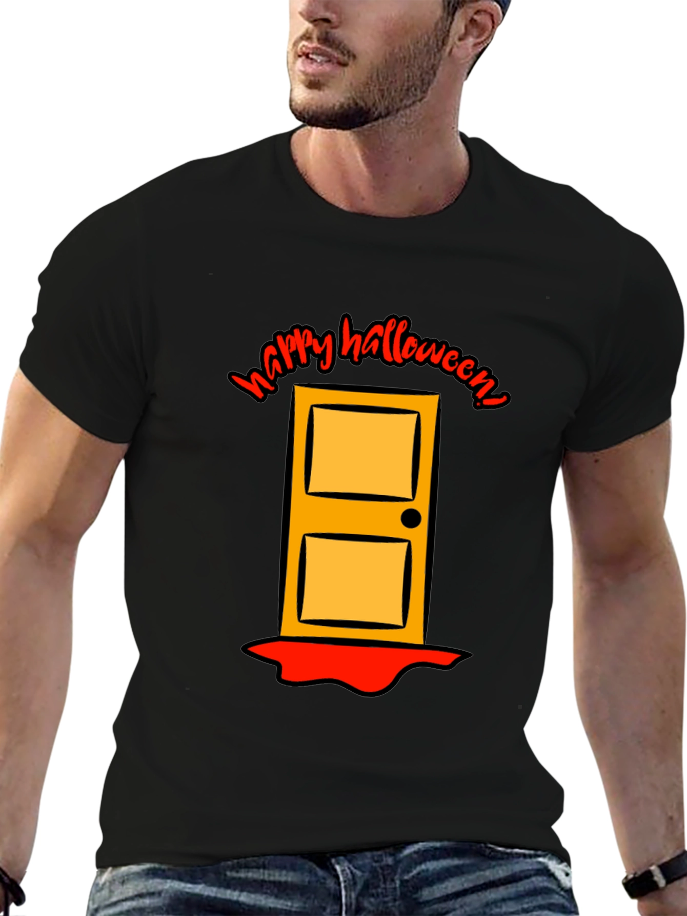 Happy Halloween Door Graphic Tee