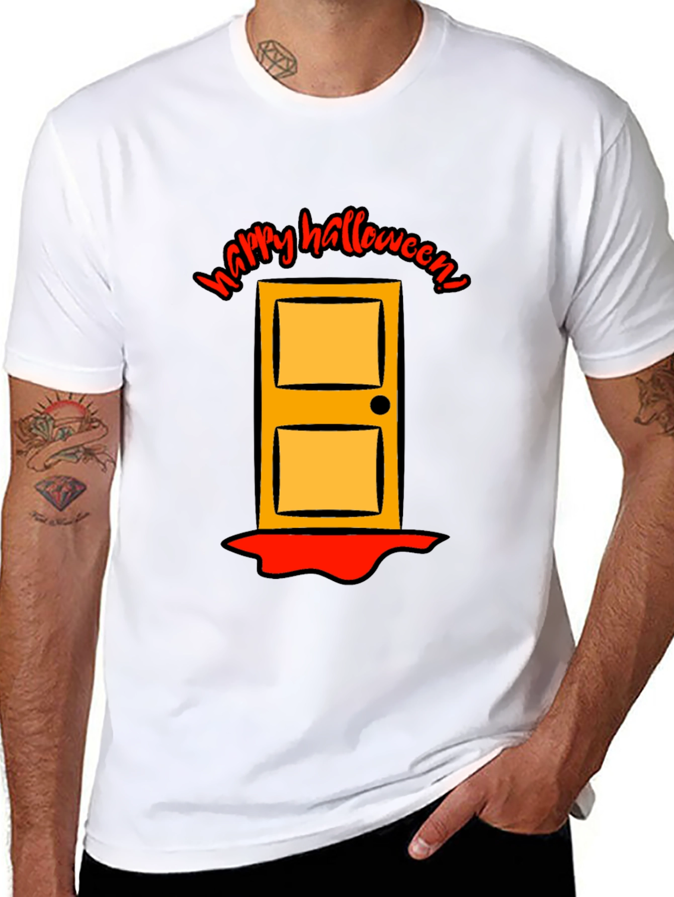 Happy Halloween Door Graphic Tee