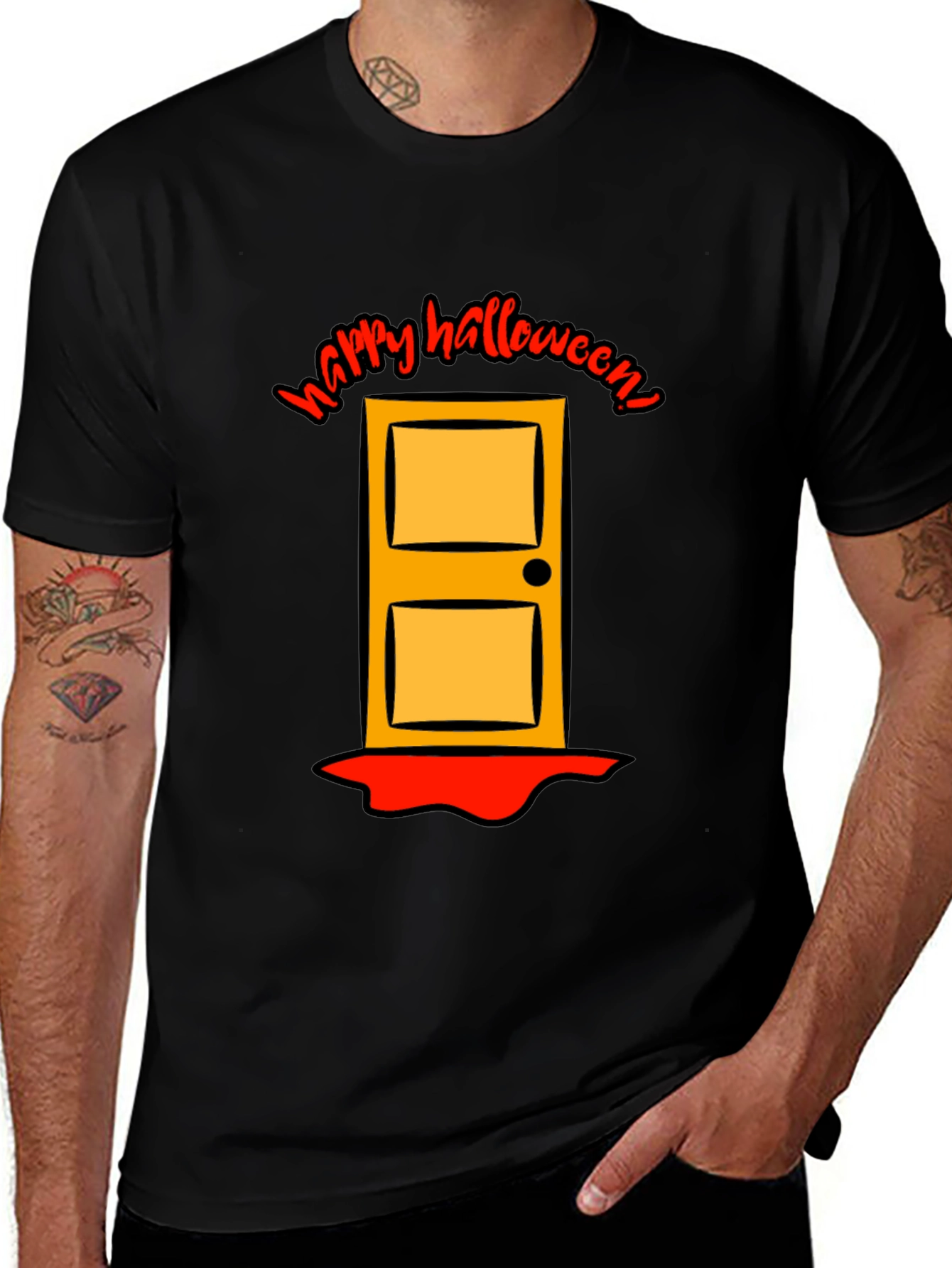 Happy Halloween Door Graphic Tee