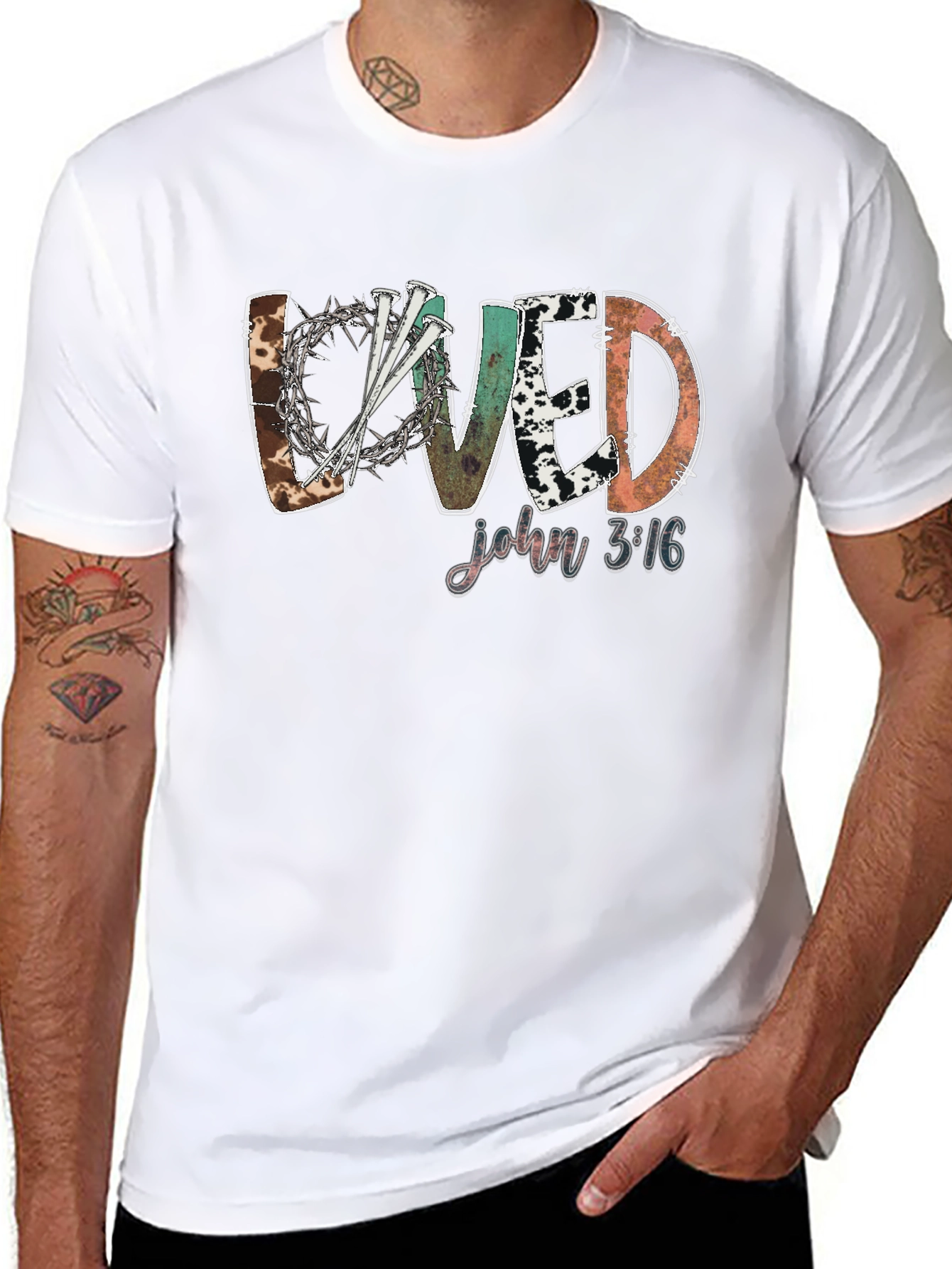 Loved John 3:16 Graphic Tee