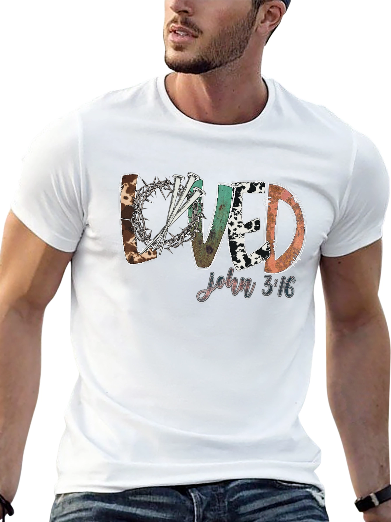 Loved John 3:16 Graphic Tee