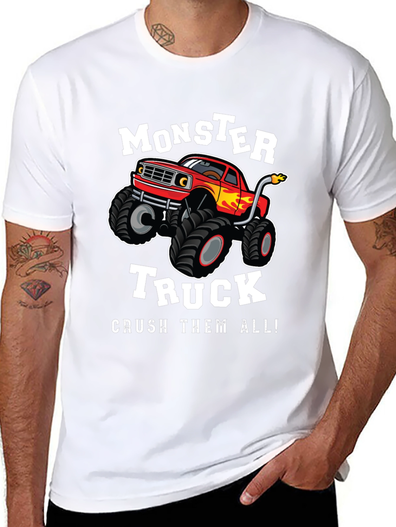 Monster Truck Graphic Tee - Crush Them All!