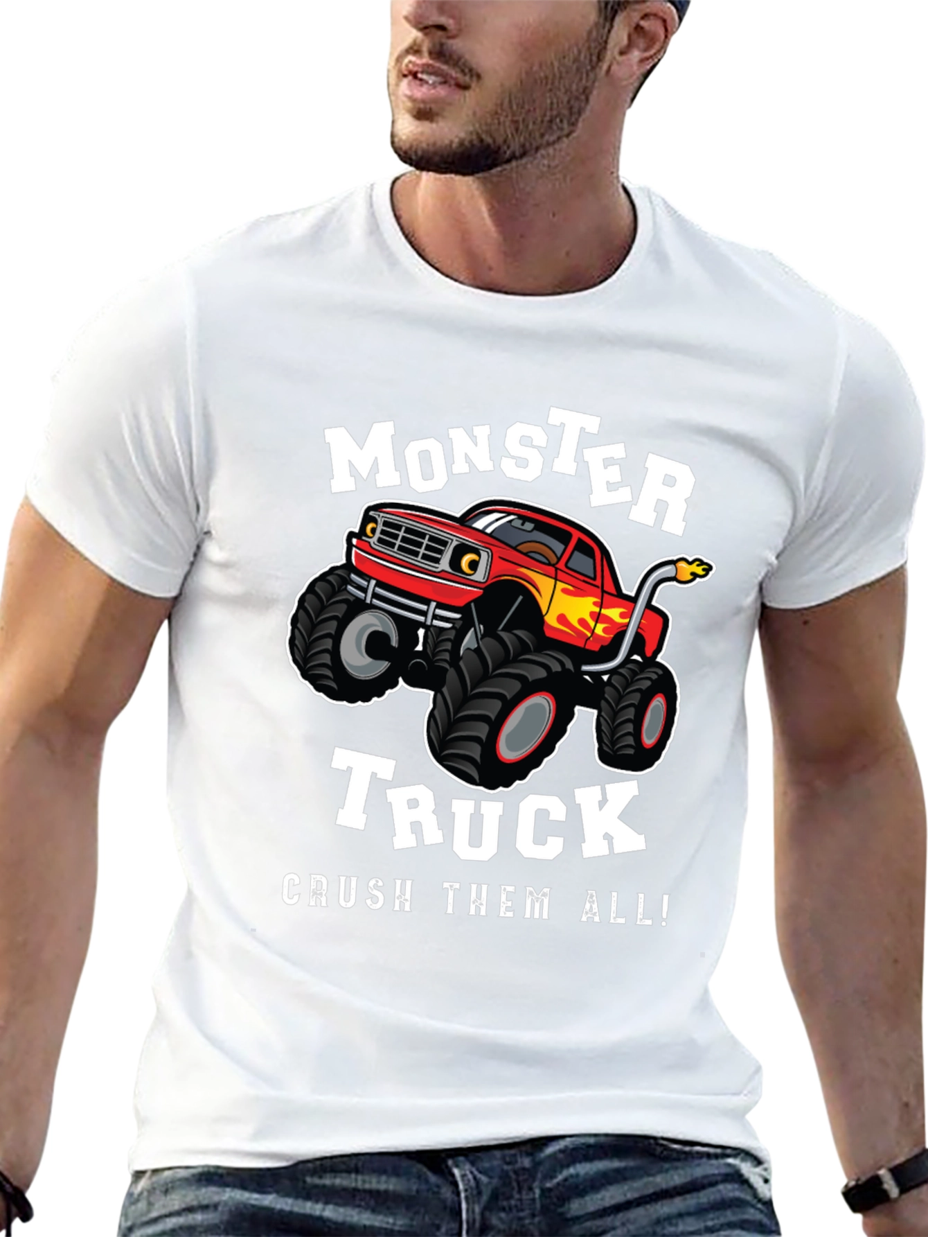 Monster Truck Graphic Tee - Crush Them All!