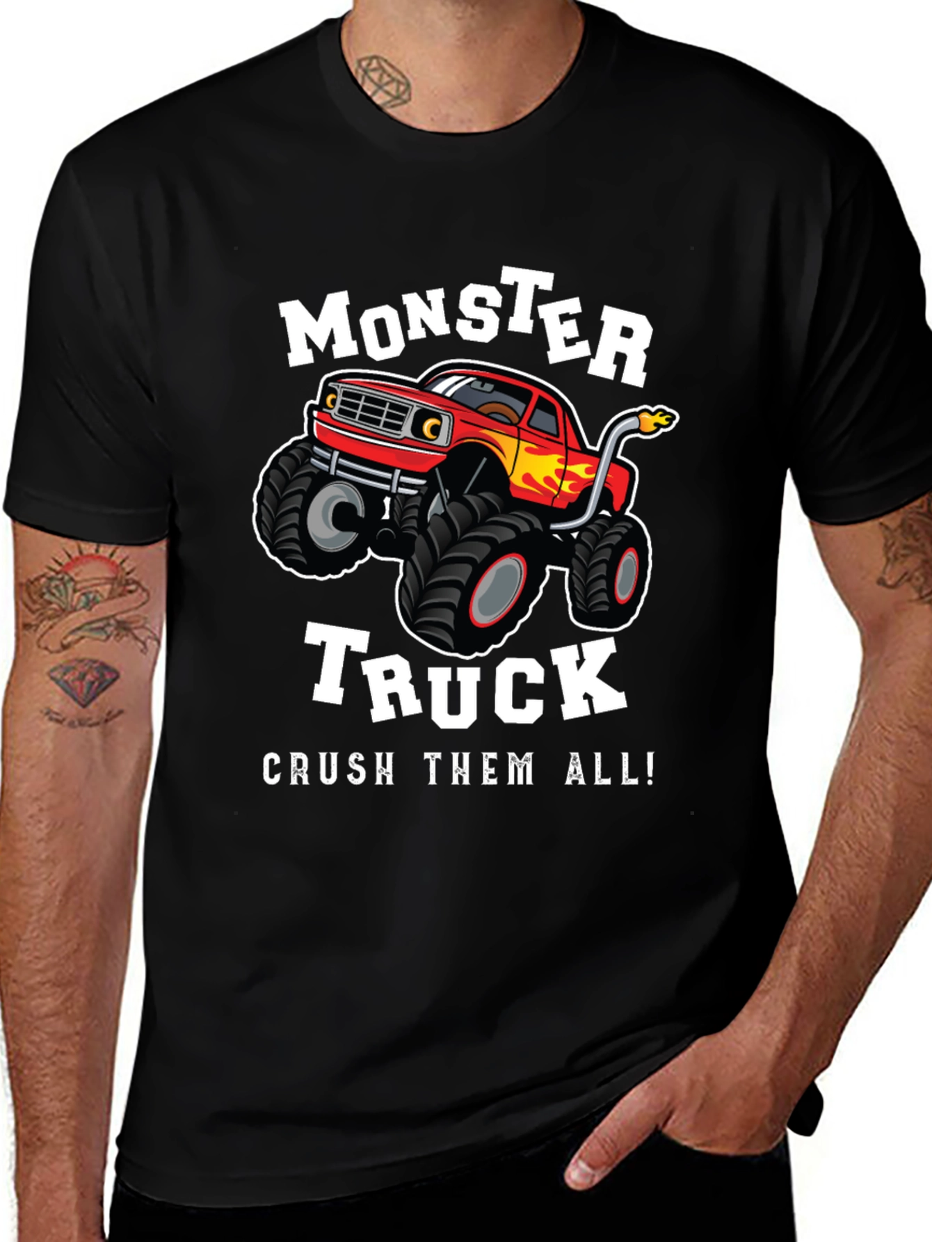 Monster Truck Graphic Tee - Crush Them All!
