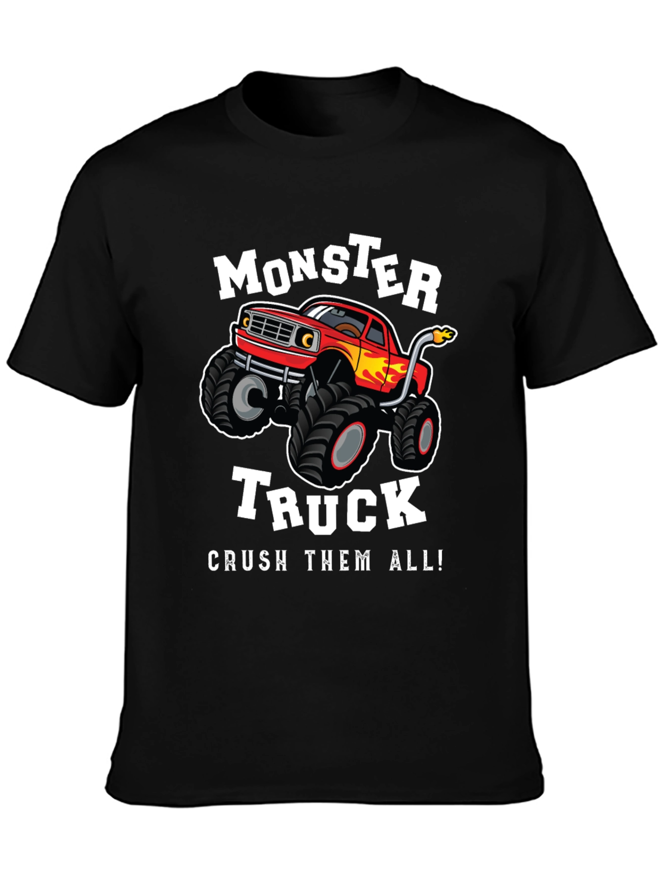 Monster Truck Graphic Tee - Crush Them All!