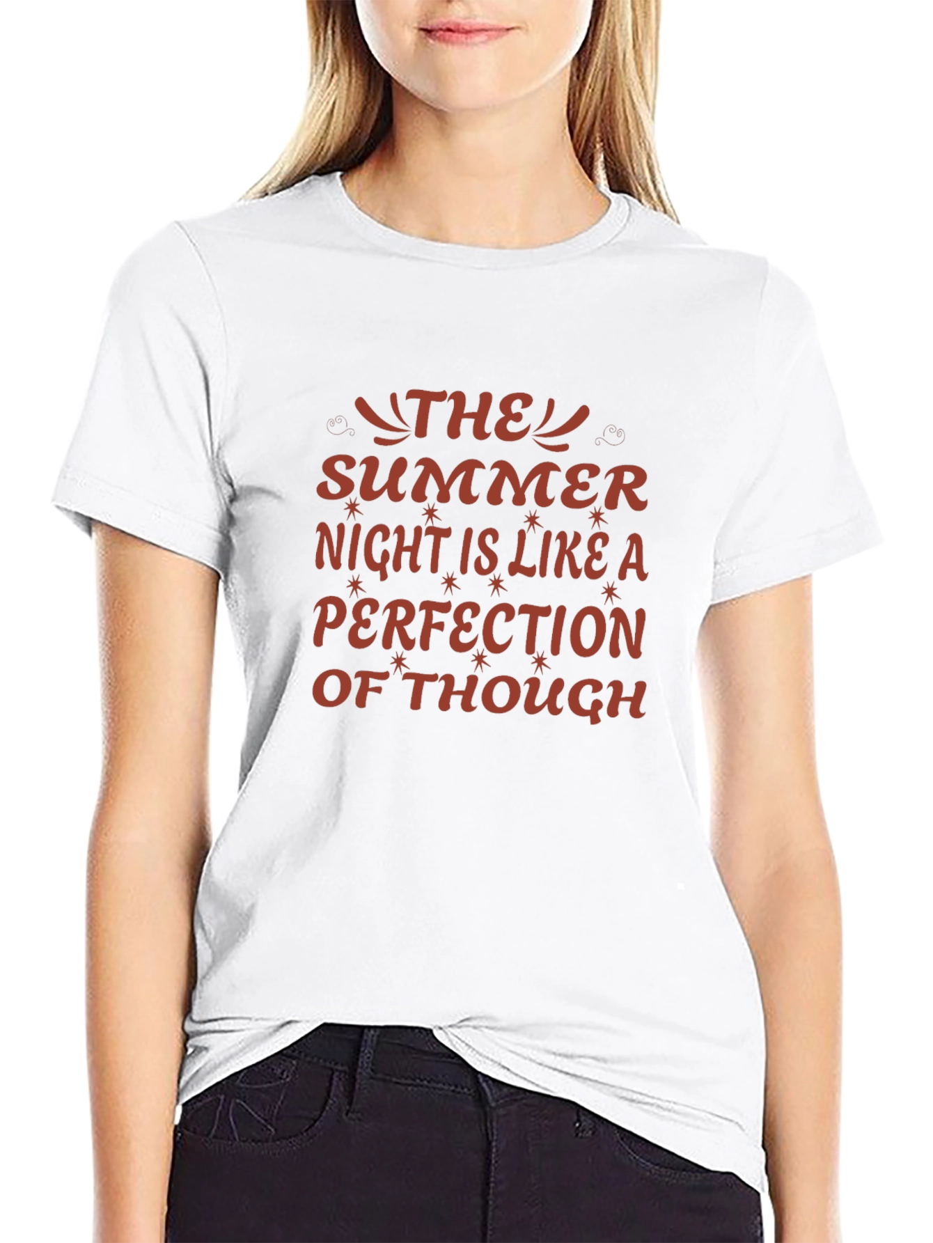 Summer Night Perfection Graphic Tee - Black