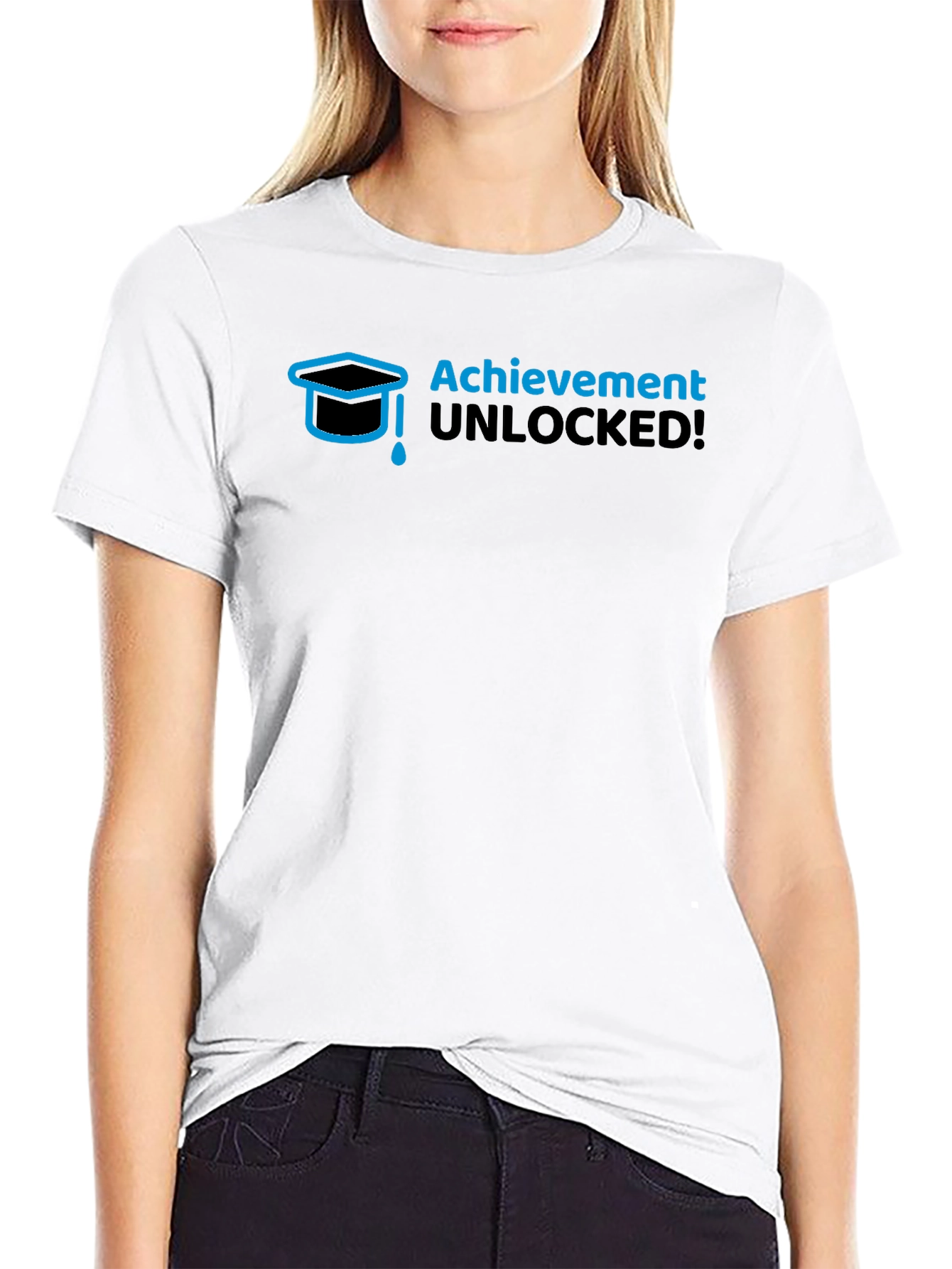 Achievement Unlocked Black T-Shirt